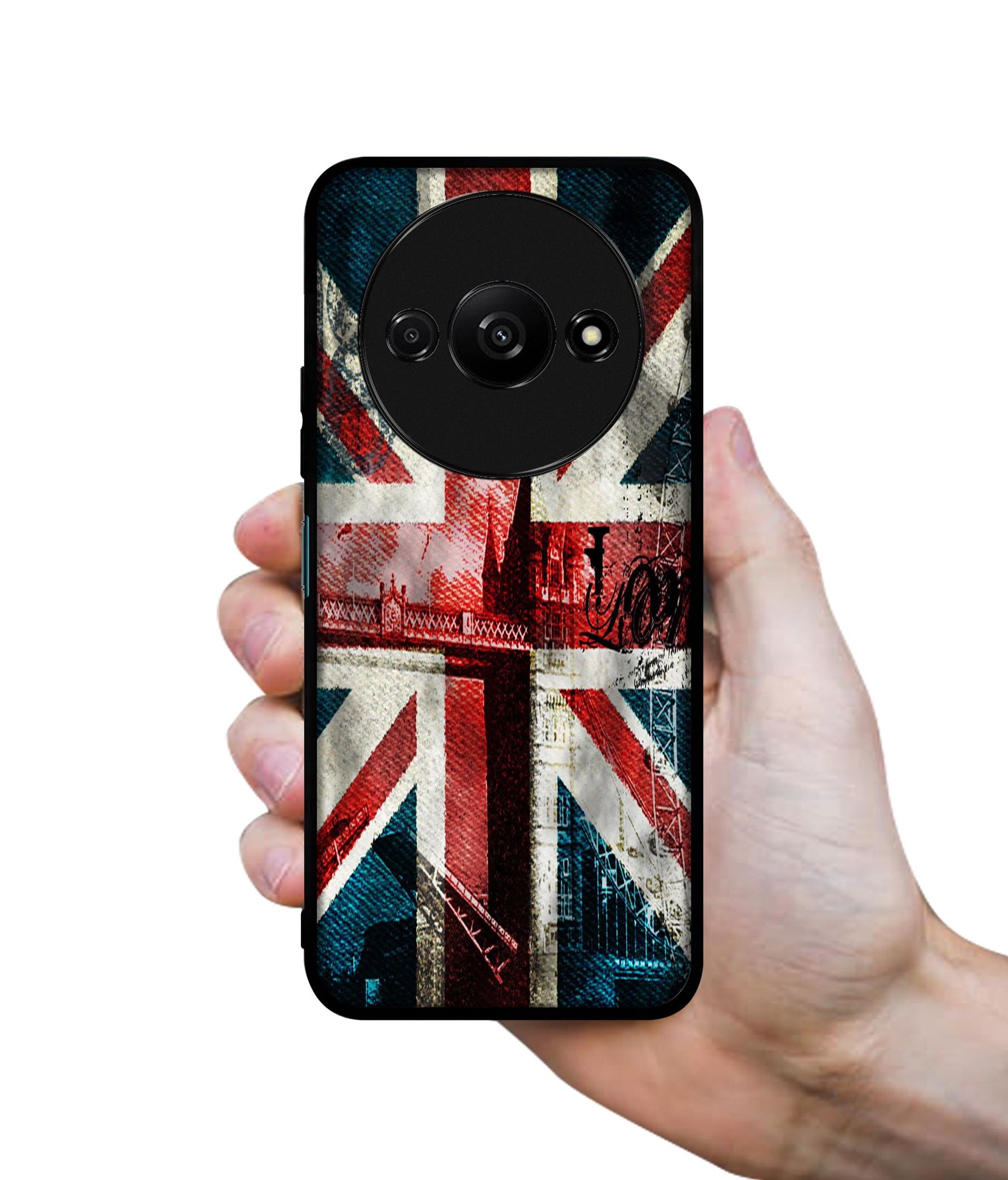 London Flag wallpaper Design Designer 2D Printed Back Case Cover for Mi Redmi A3 4G / Poco C61 4G