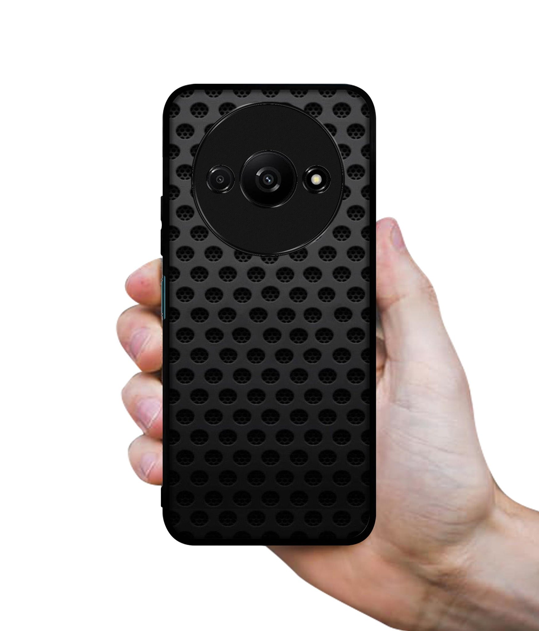 Black Circle Design Designer 2D Printed Back Case Cover for Mi Redmi A3 4G / Poco C61 4G