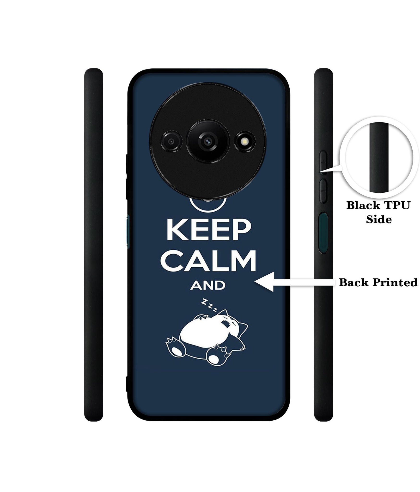 Sleep Pattern Design Designer 2D Printed Back Case Cover for Mi Redmi A3 4G / Poco C61 4G