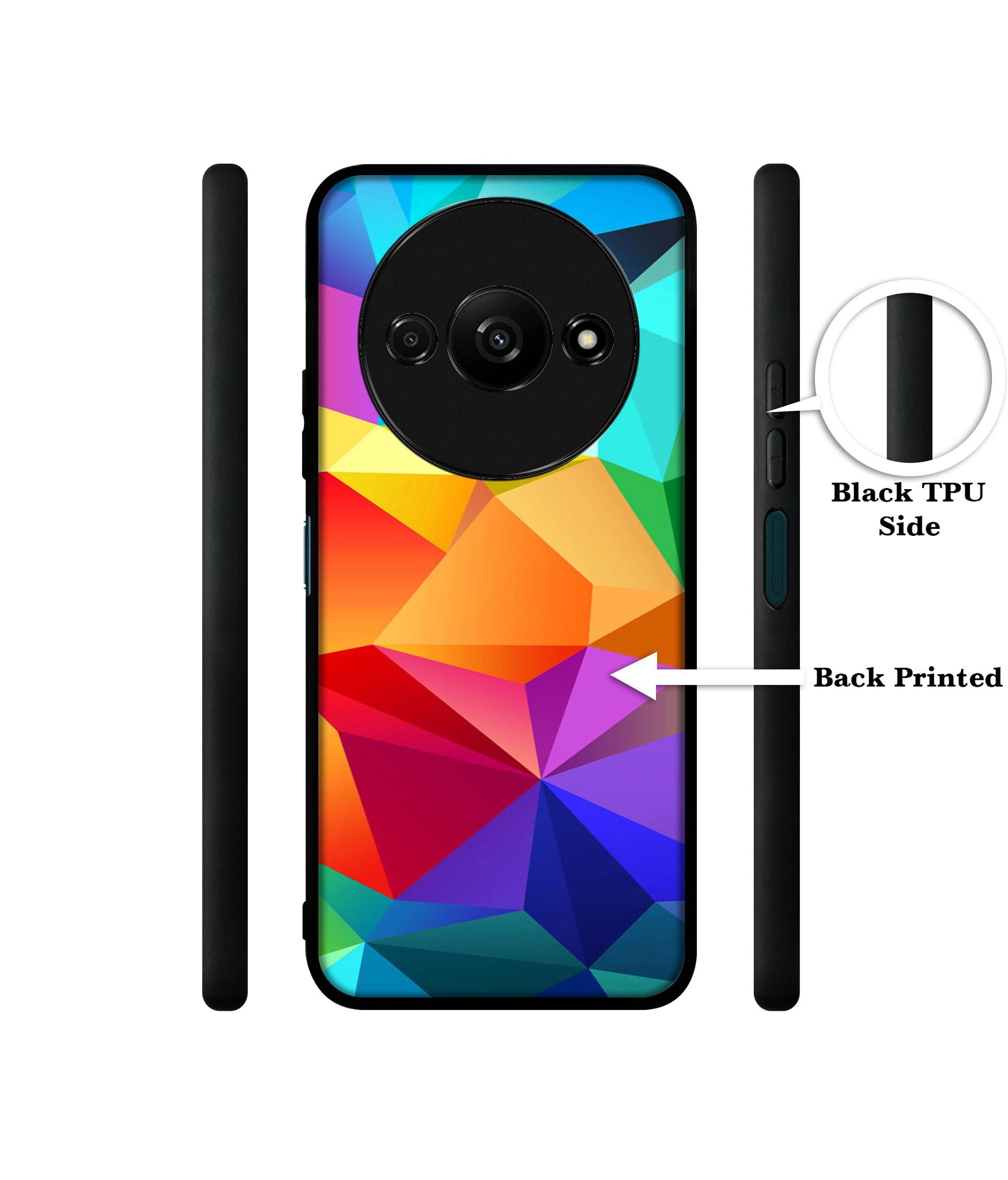 Colorful Pattern Design Designer 2D Printed Back Case Cover for Mi Redmi A3 4G / Poco C61 4G