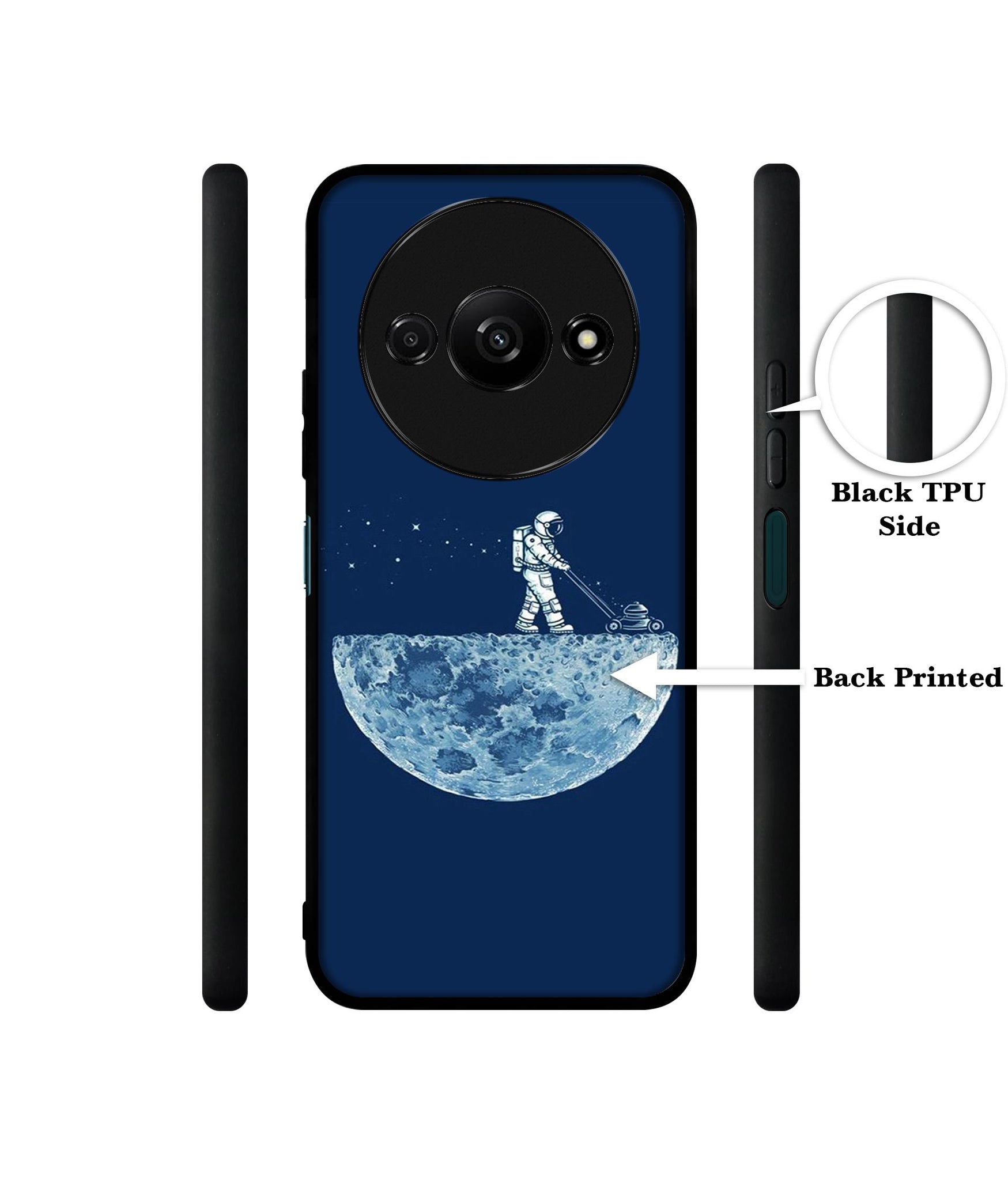 Moon Walk Design Designer 2D Printed Back Case Cover for Mi Redmi A3 4G / Poco C61 4G