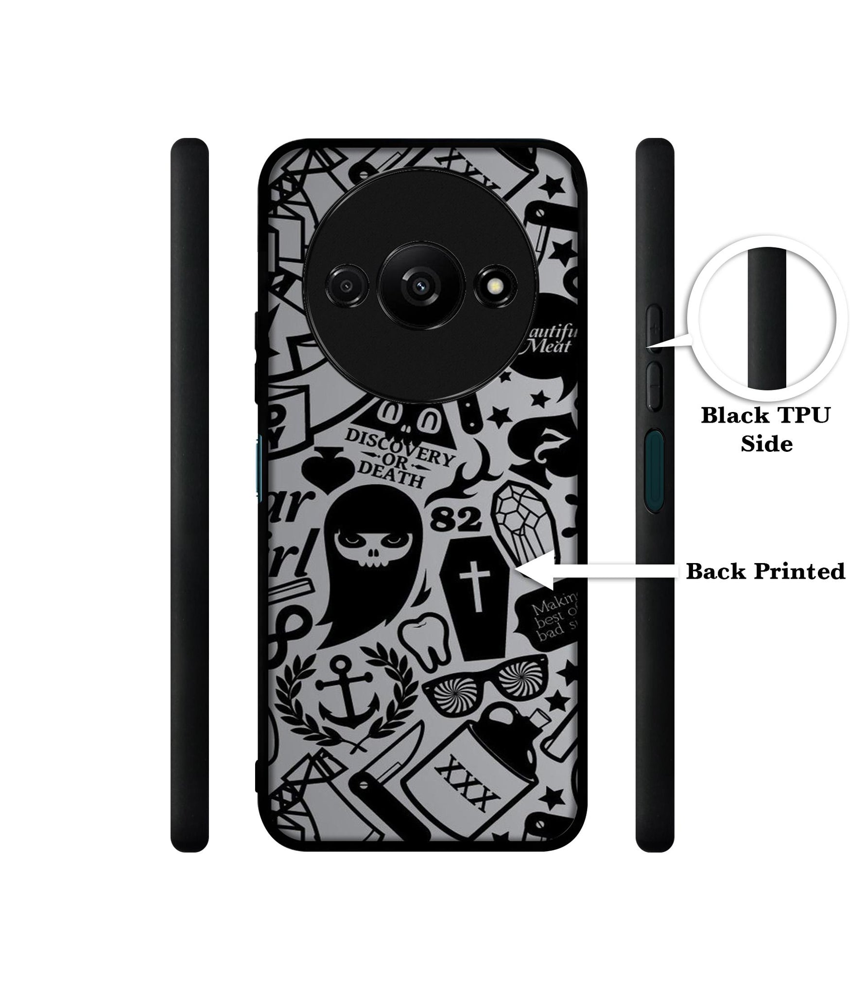 Discover Or Death Design Designer 2D Printed Back Case Cover for Mi Redmi A3 4G / Poco C61 4G