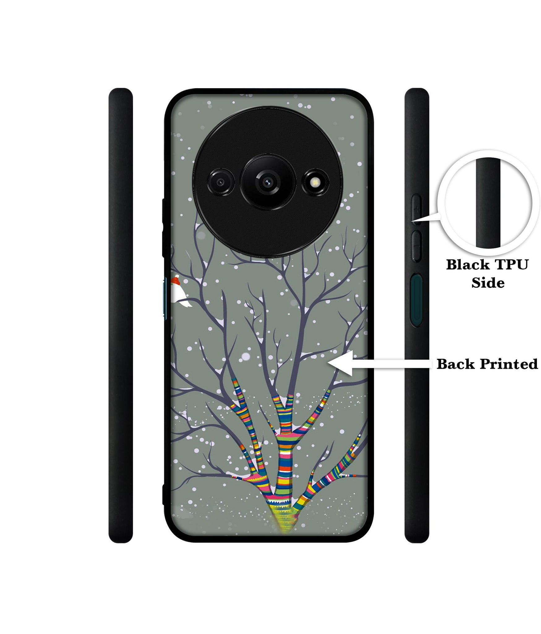 Winter Pattern Print Design Designer 2D Printed Back Case Cover for Mi Redmi A3 4G / Poco C61 4G