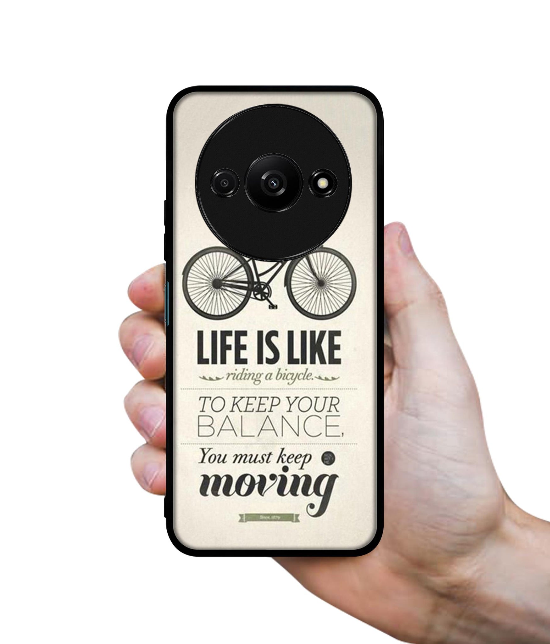 Life is Like Moving Design Designer 2D Printed Back Case Cover for Mi Redmi A3 4G / Poco C61 4G