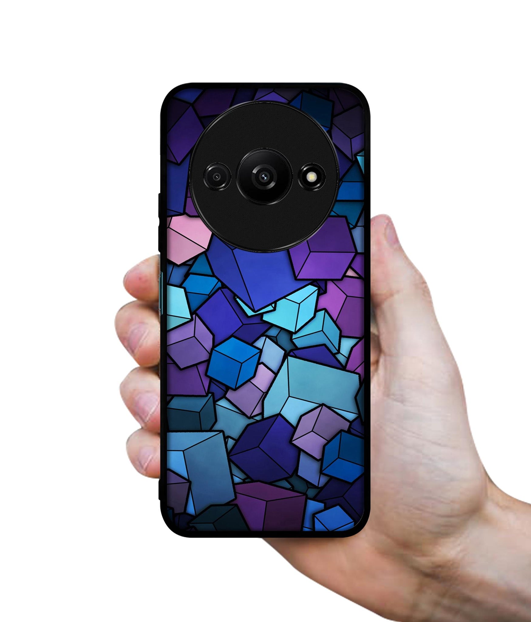 Color Box Design Designer 2D Printed Back Case Cover for Mi Redmi A3 4G / Poco C61 4G