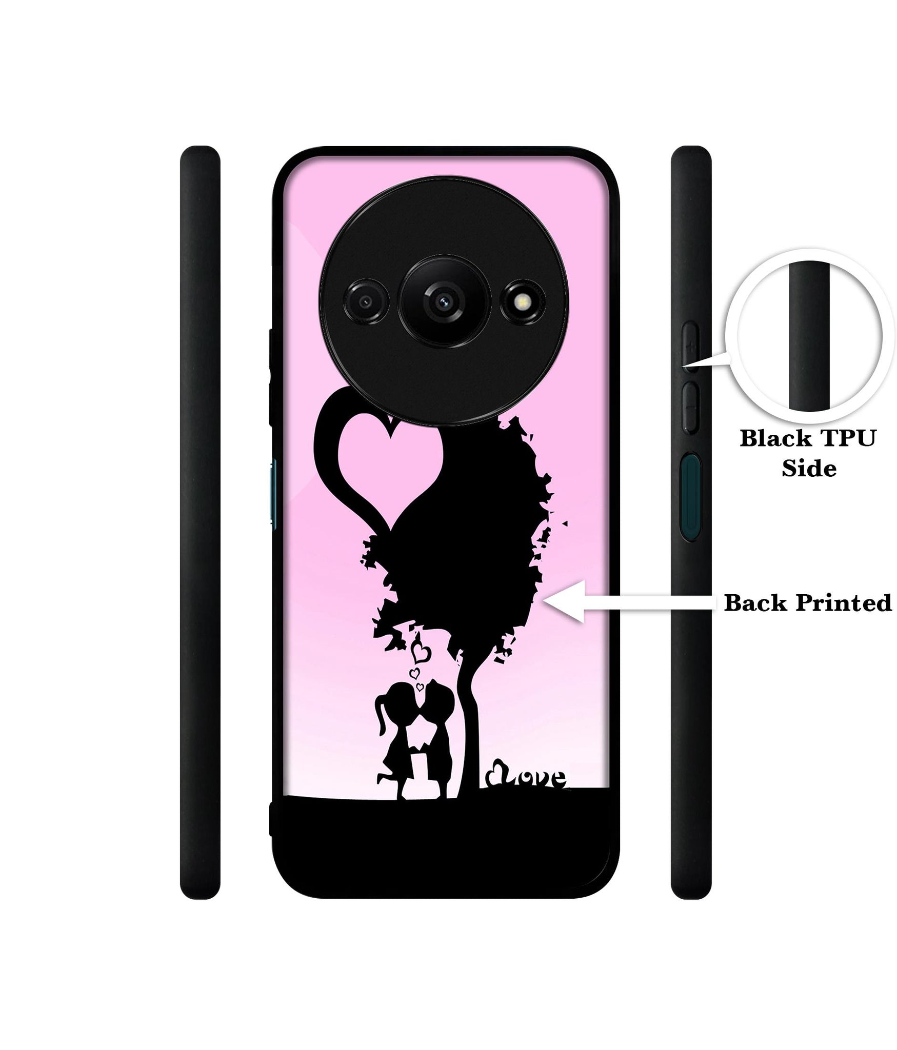 Sweet Love Design Designer 2D Printed Back Case Cover for Mi Redmi A3 4G / Poco C61 4G