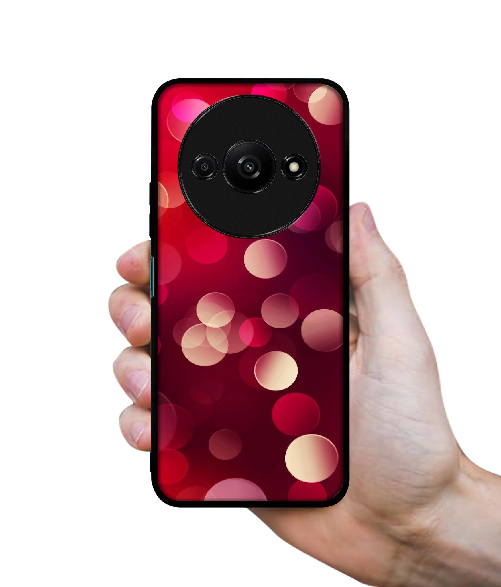 3D Circles Design Designer 2D Printed Back Case Cover for Mi Redmi A3 4G / Poco C61 4G