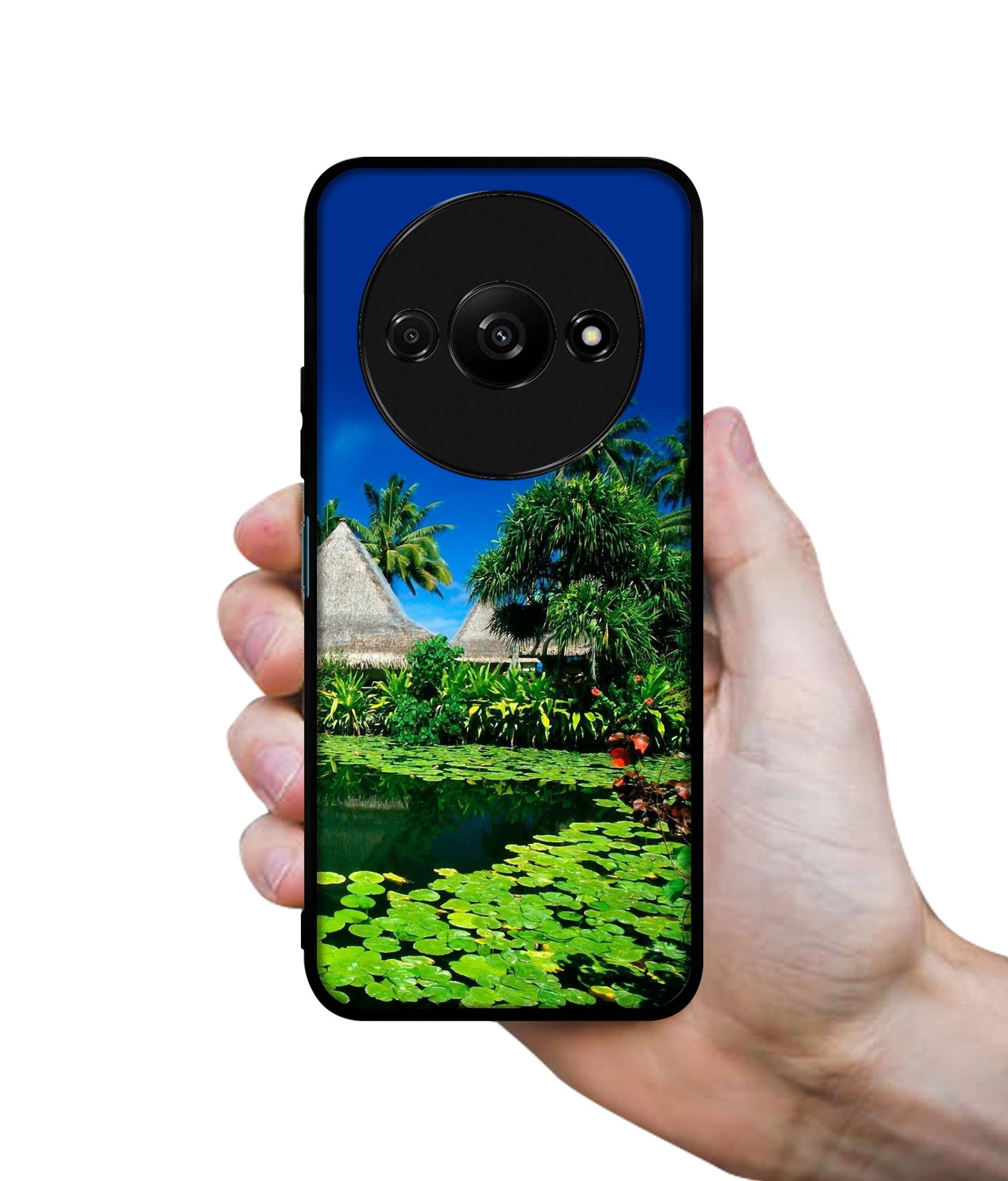 Tropics Water Design Designer 2D Printed Back Case Cover for Mi Redmi A3 4G / Poco C61 4G