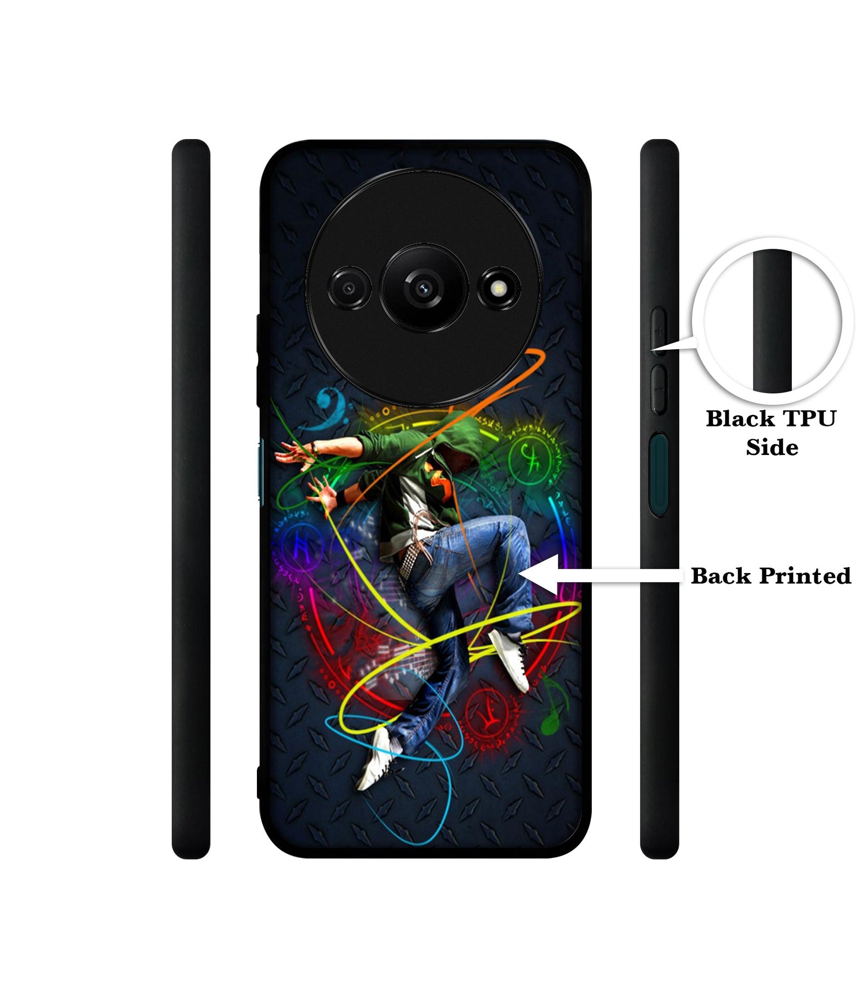 Boy With Music Design Designer 2D Printed Back Case Cover for Mi Redmi A3 4G / Poco C61 4G