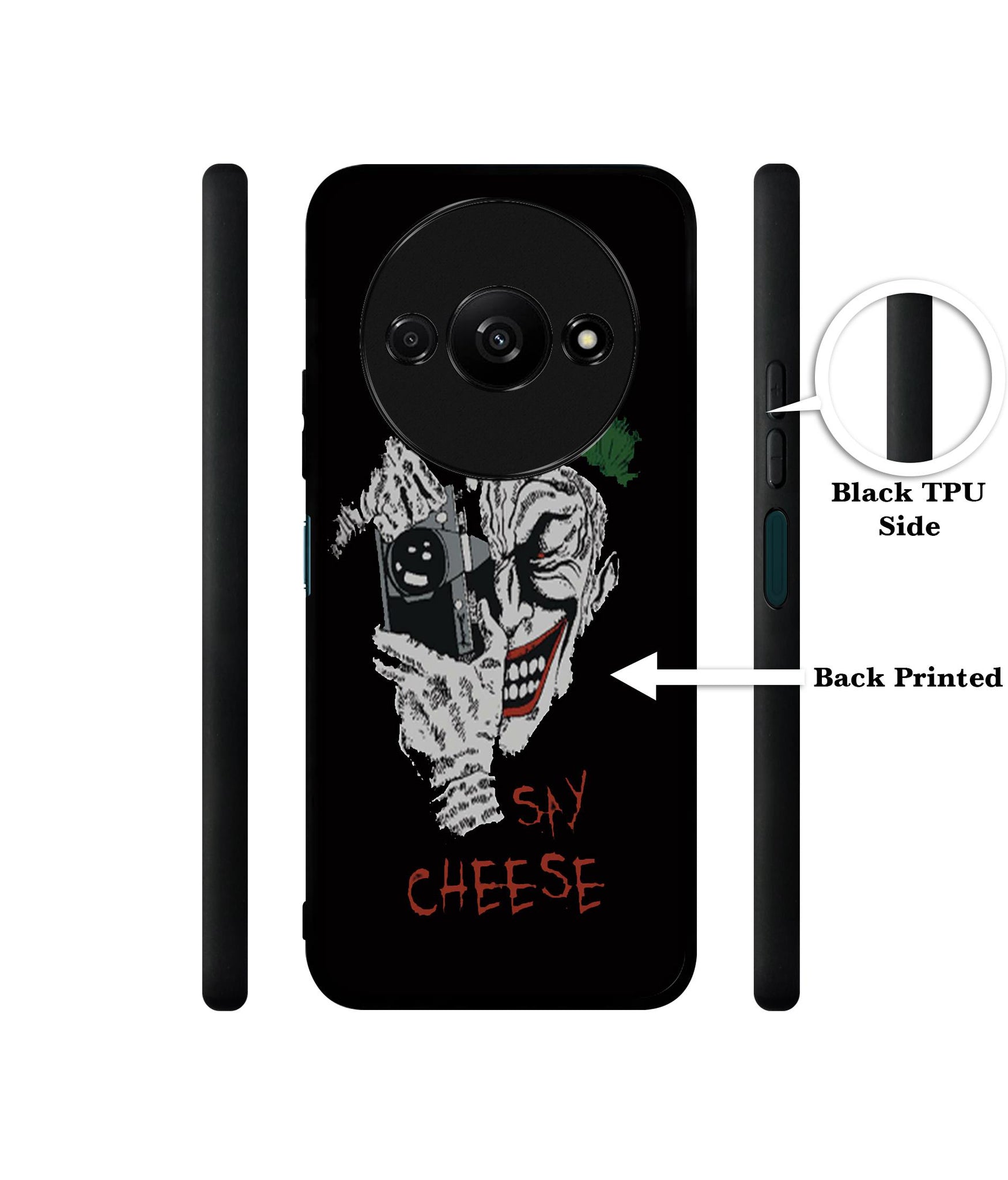 Joker Say Cheese Design Designer 2D Printed Back Case Cover for Mi Redmi A3 4G / Poco C61 4G
