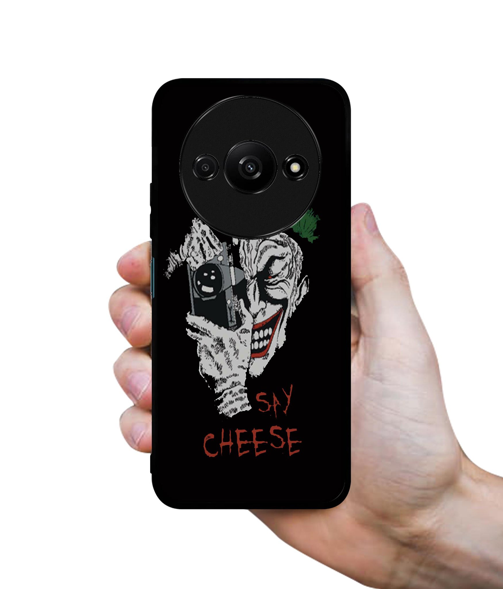 Joker Say Cheese Design Designer 2D Printed Back Case Cover for Mi Redmi A3 4G / Poco C61 4G
