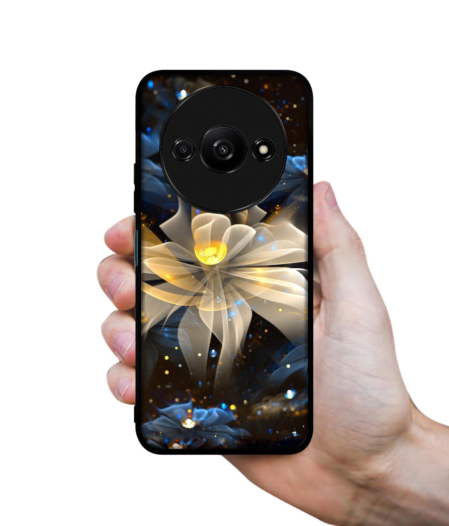 Art Flower Design Designer 2D Printed Back Case Cover for Mi Redmi A3 4G / Poco C61 4G