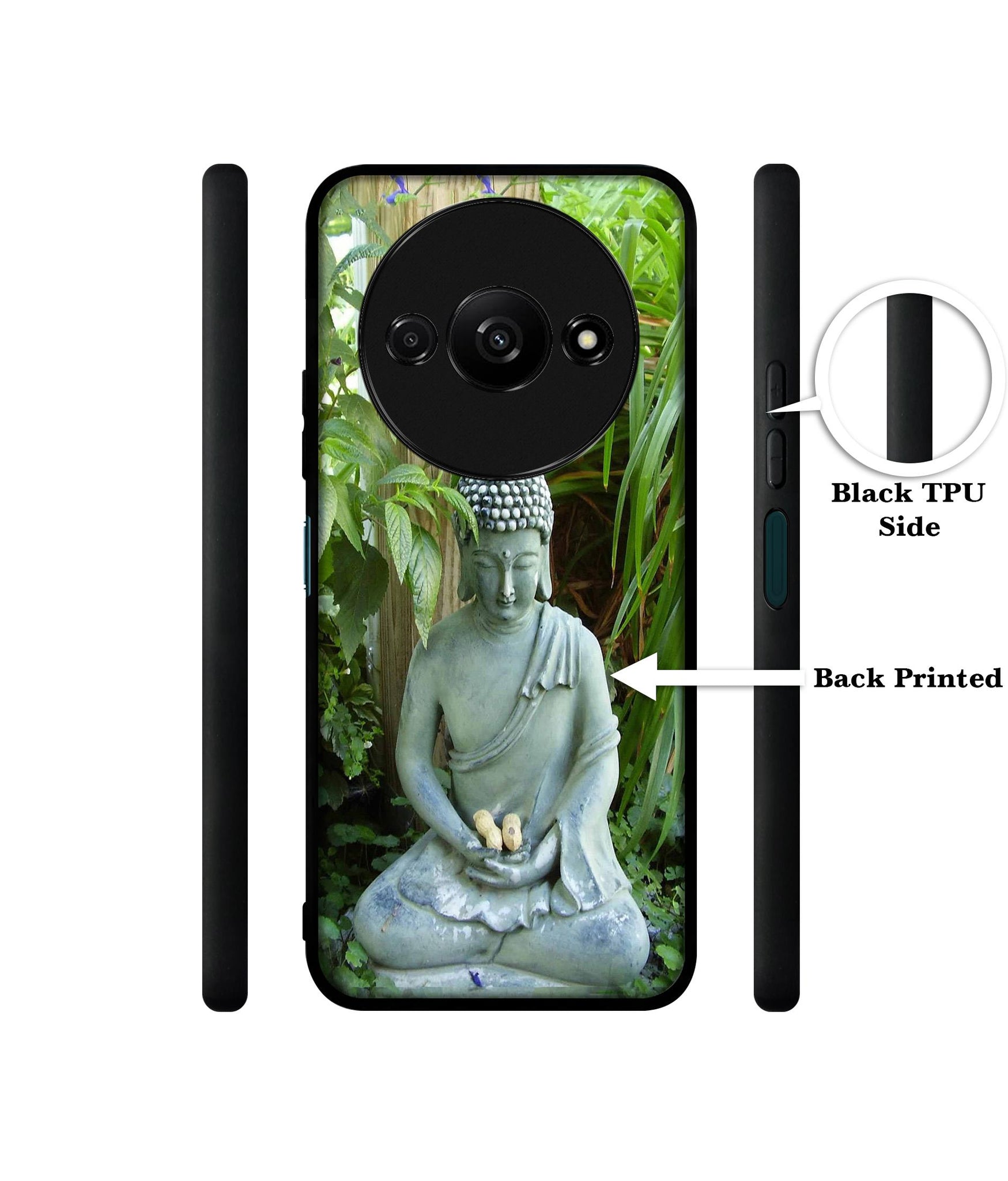 Buddhism Design Designer 2D Printed Back Case Cover for Mi Redmi A3 4G / Poco C61 4G