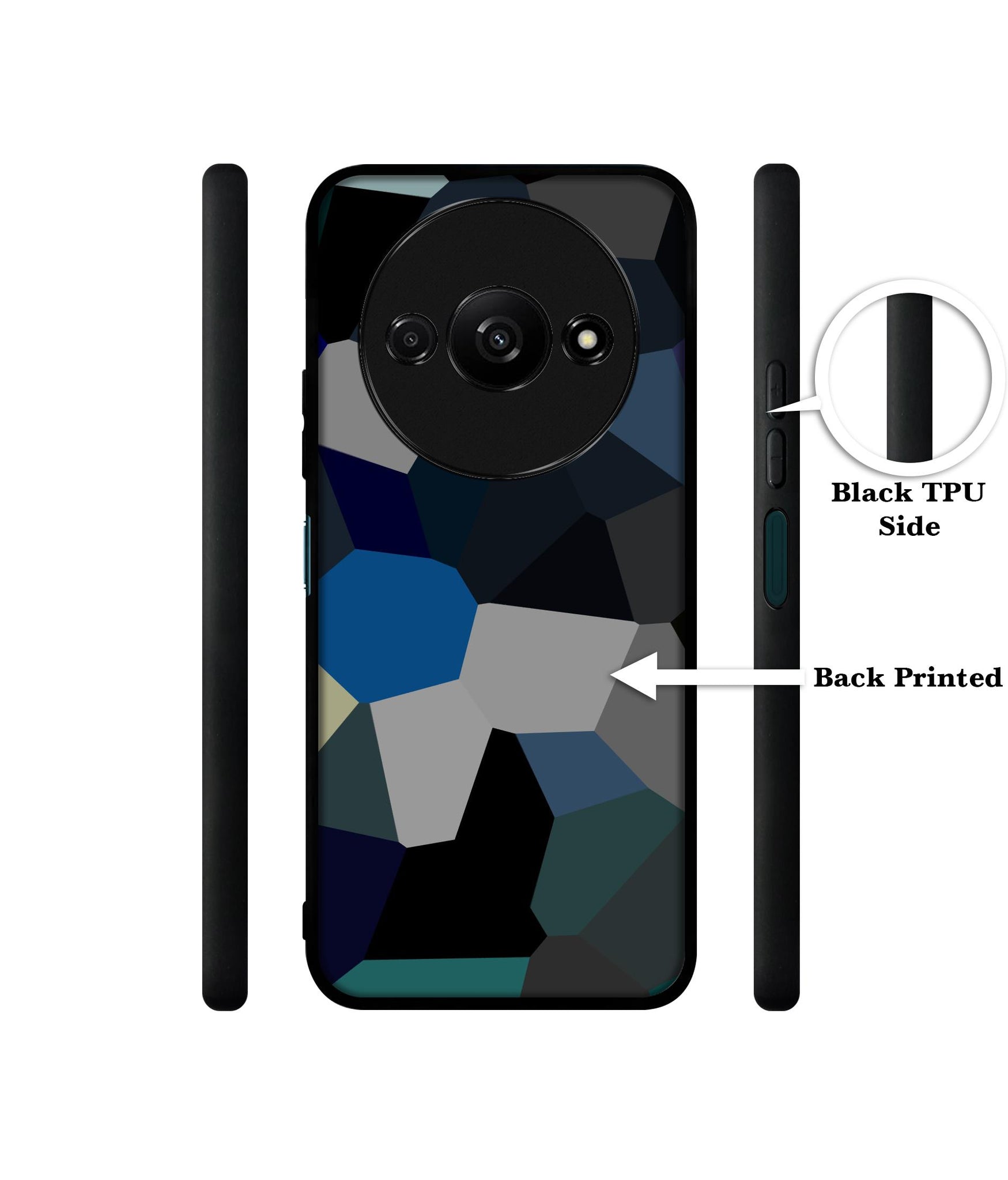 Mathematical Shape Design Designer 2D Printed Back Case Cover for Mi Redmi A3 4G / Poco C61 4G
