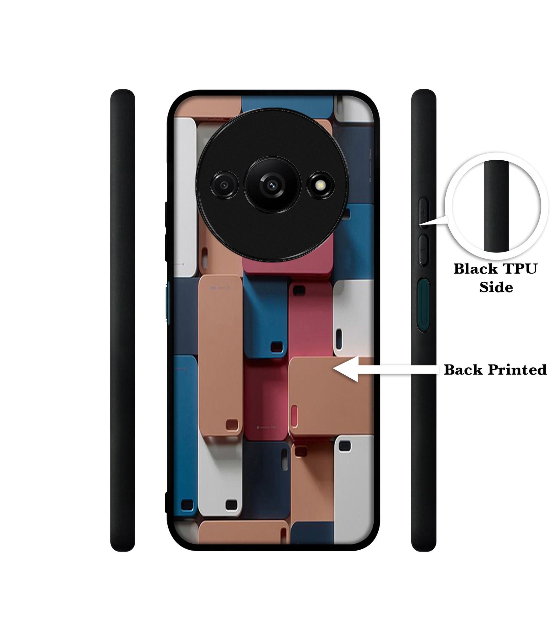 Mobile Cover Design Designer 2D Printed Back Case Cover for Mi Redmi A3 4G / Poco C61 4G