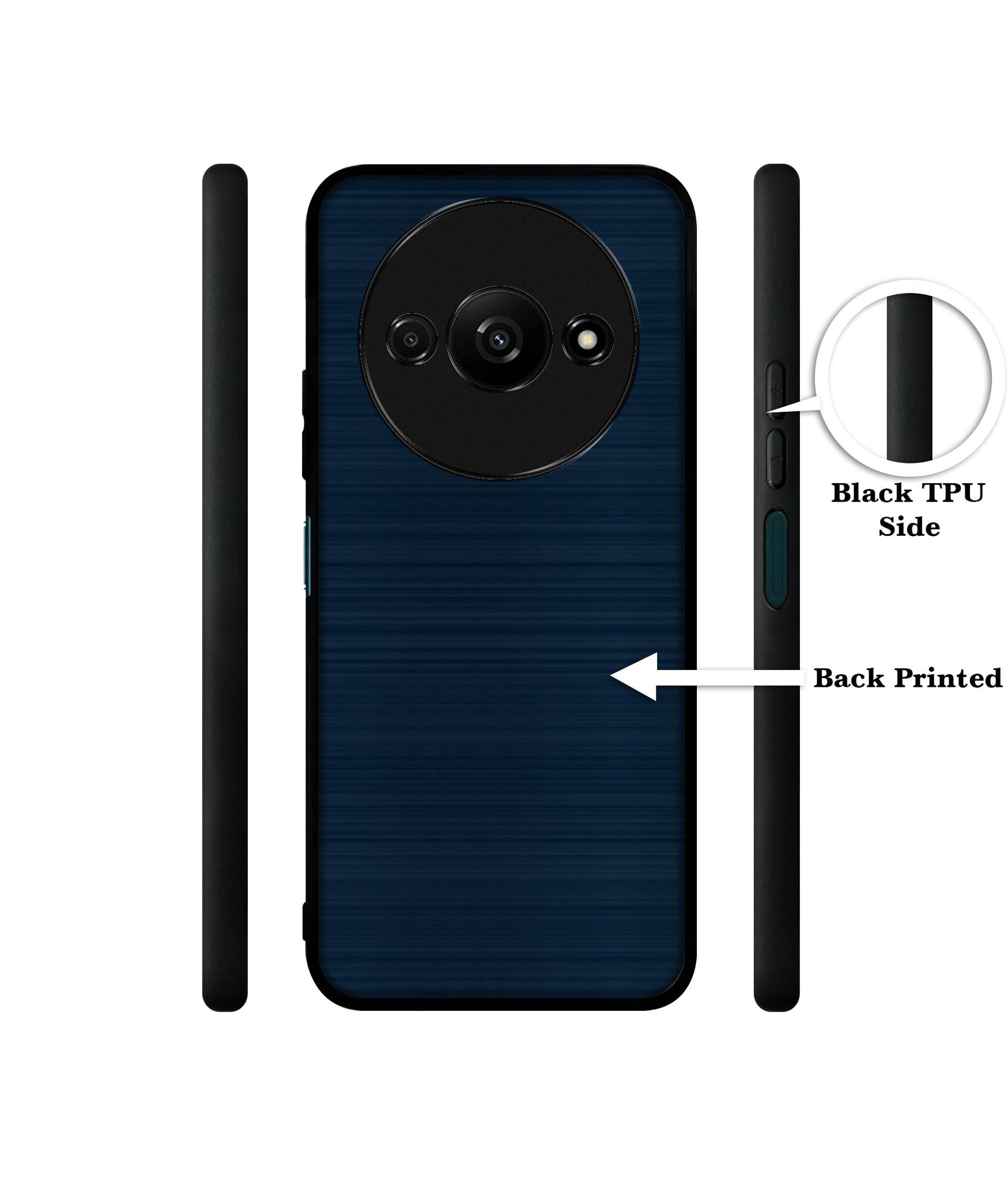 Blue Line Design Designer 2D Printed Back Case Cover for Mi Redmi A3 4G / Poco C61 4G