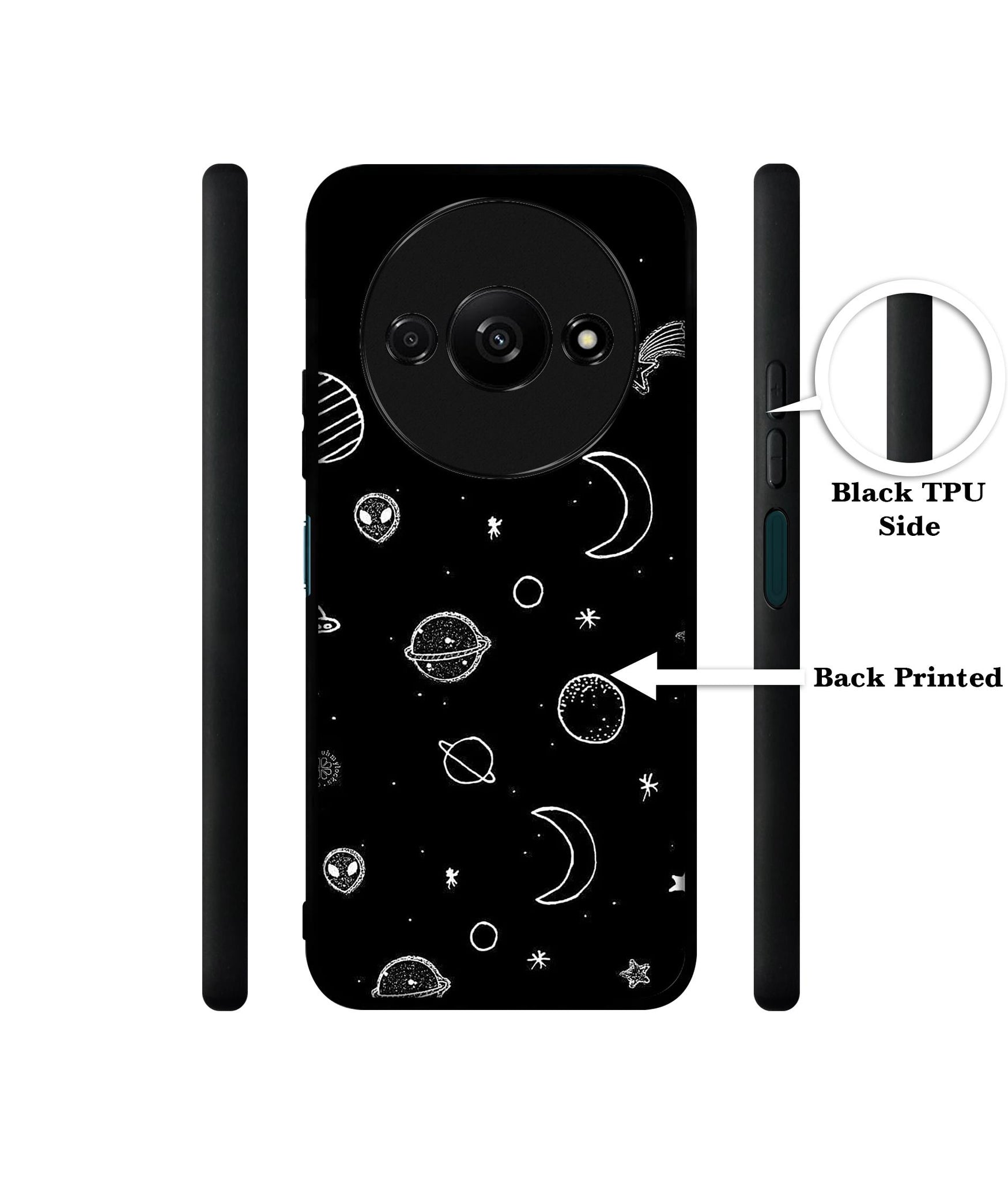Space Stars Universe Design Designer 2D Printed Back Case Cover for Mi Redmi A3 4G / Poco C61 4G