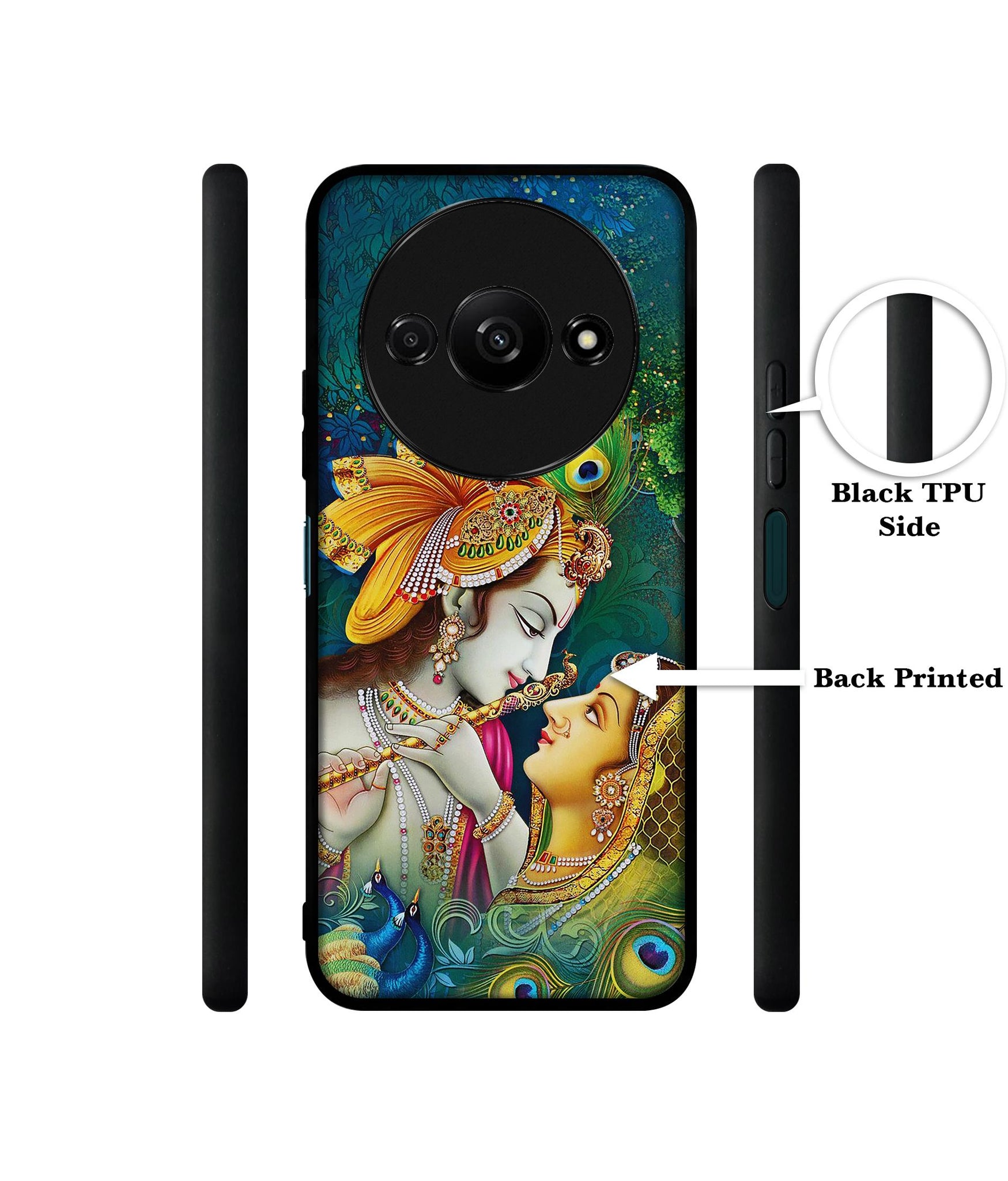 Radha Kishan Love Design Designer 2D Printed Back Case Cover for Mi Redmi A3 4G / Poco C61 4G