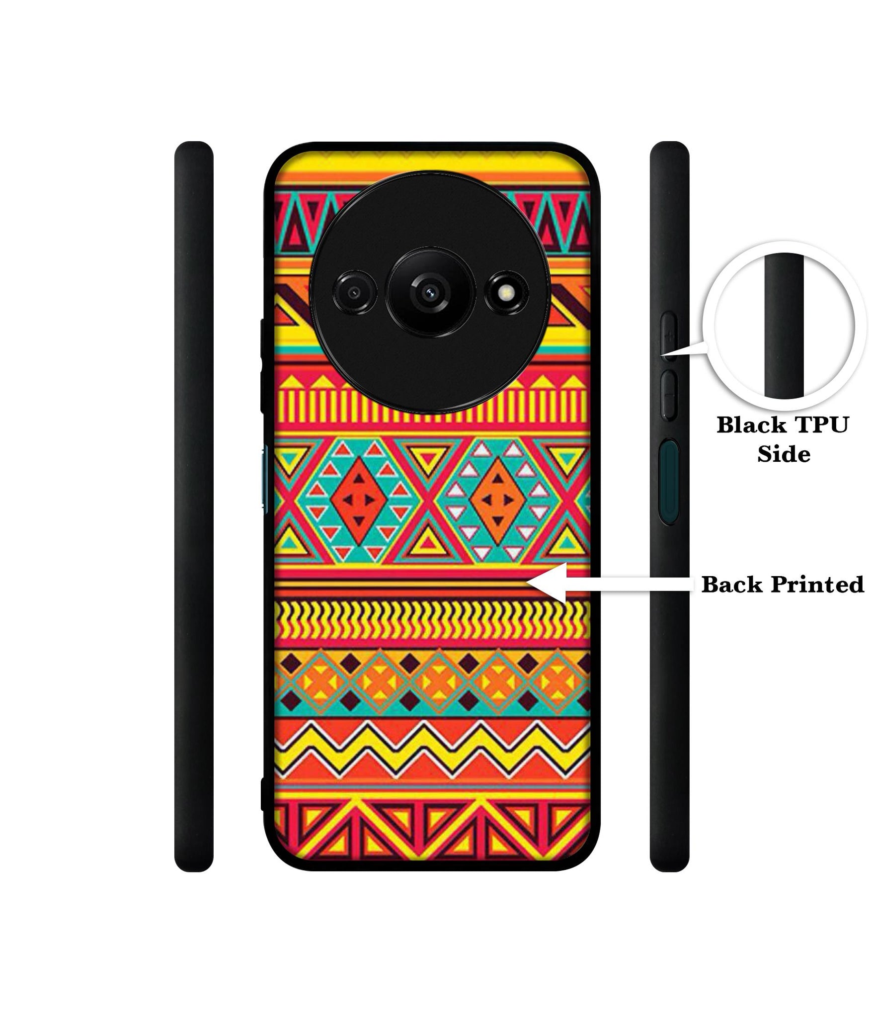 Artistic Rangoli Design Designer 2D Printed Back Case Cover for Mi Redmi A3 4G / Poco C61 4G