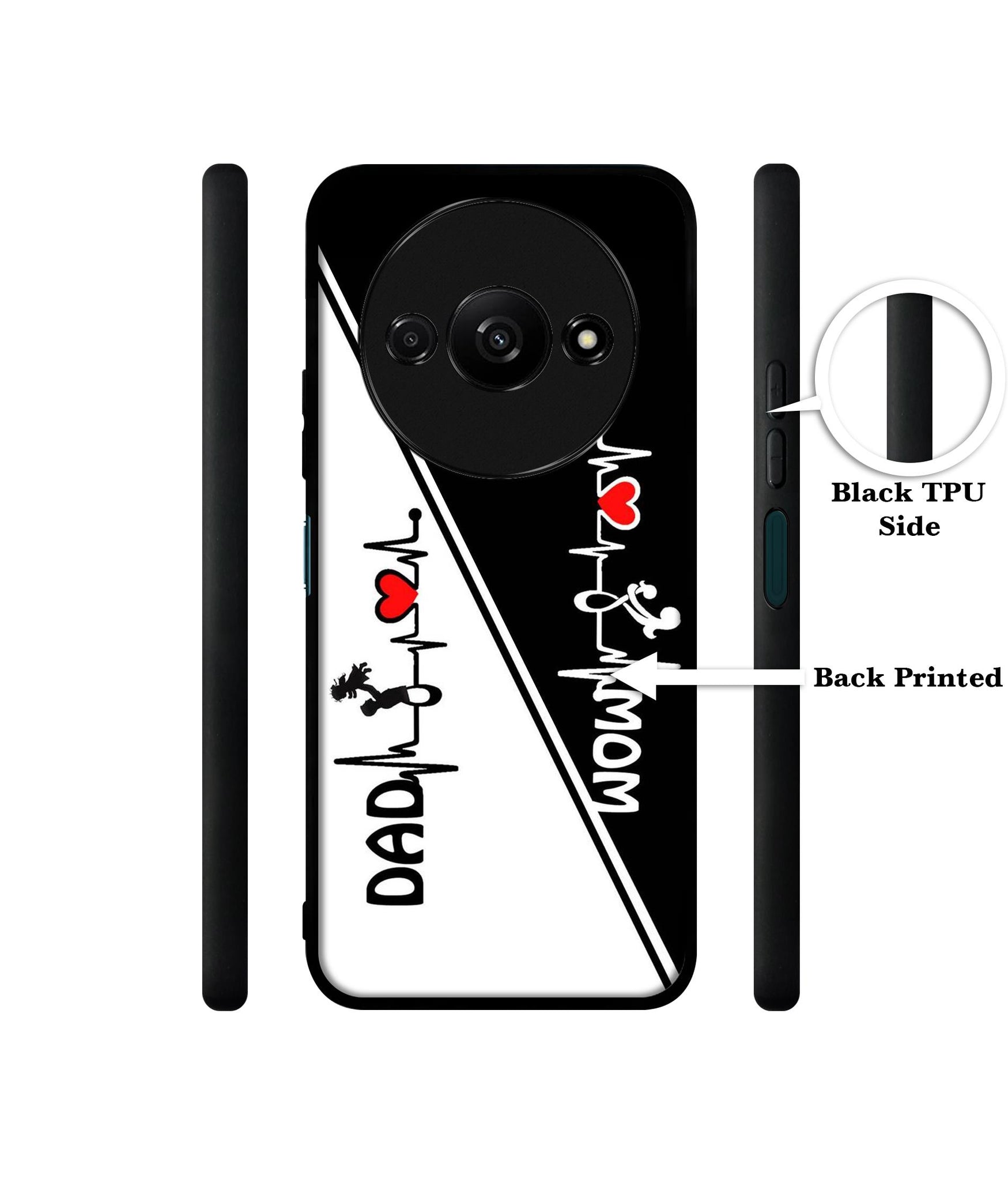 Mom and Dad Lover Design Designer 2D Printed Back Case Cover for Mi Redmi A3 4G / Poco C61 4G