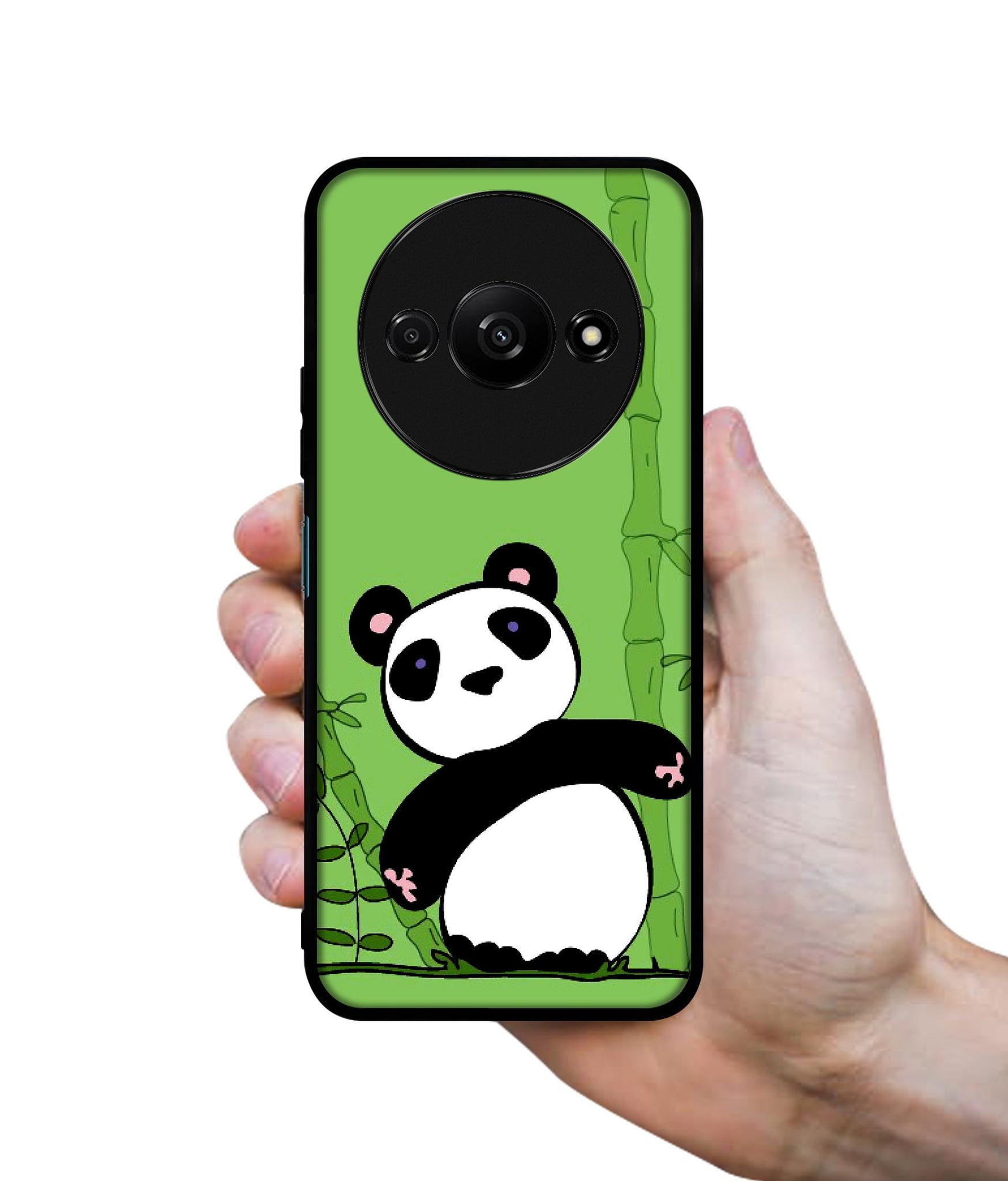 Panda with Bamboo Design Designer 2D Printed Back Case Cover for Mi Redmi A3 4G / Poco C61 4G