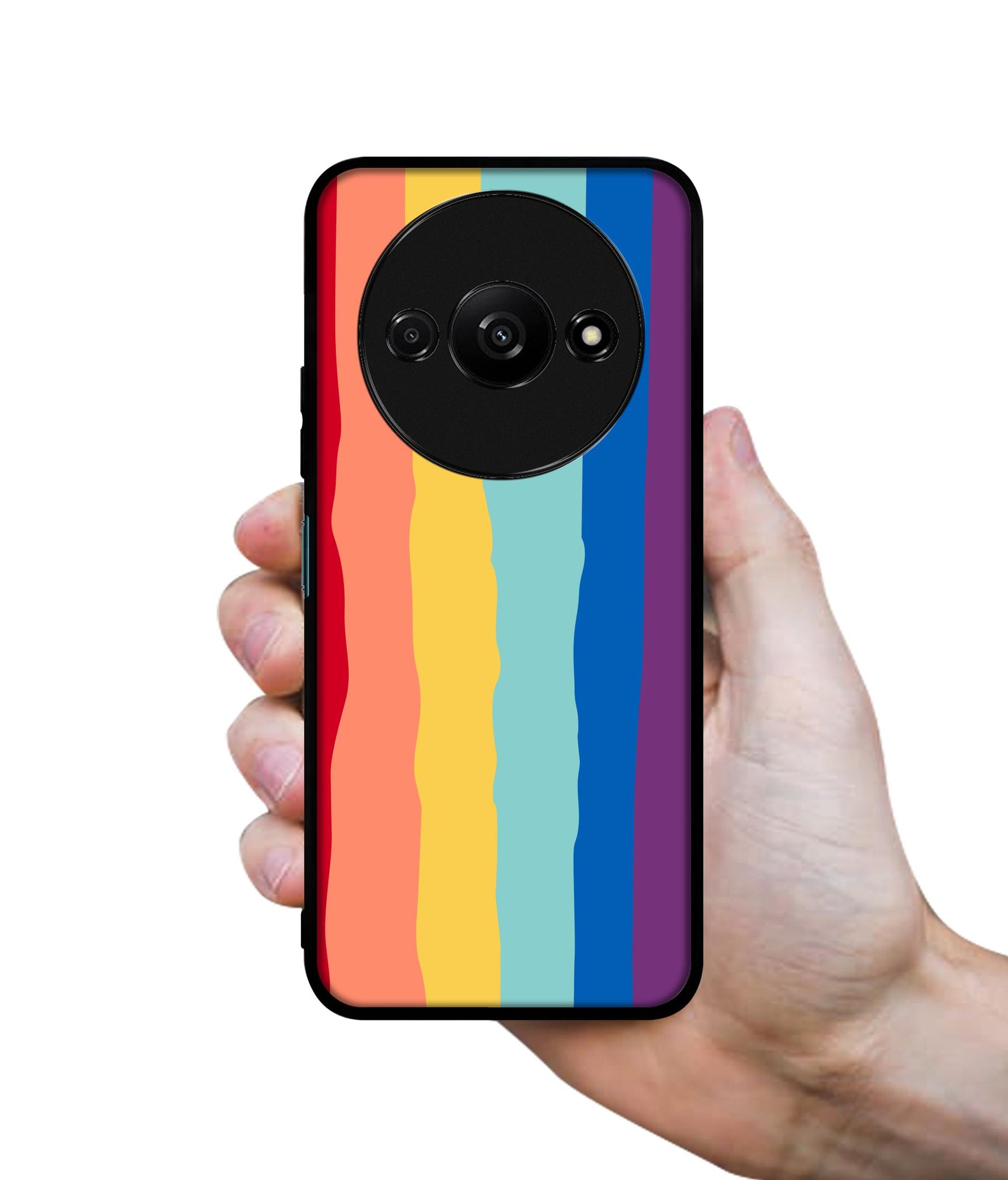 Rainbow Design Designer 2D Printed Back Case Cover for Mi Redmi A3 4G / Poco C61 4G