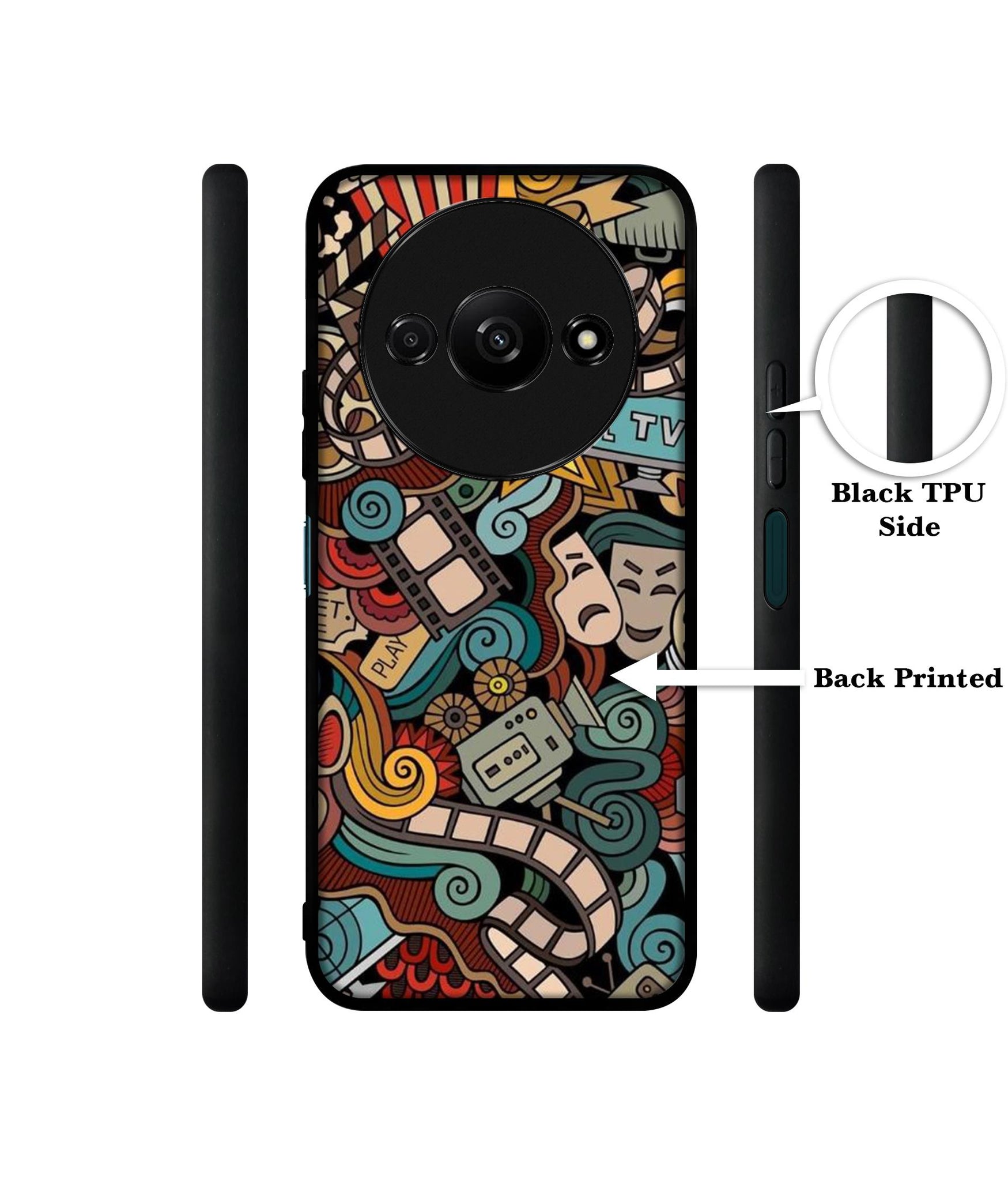 Movies Design Designer 2D Printed Back Case Cover for Mi Redmi A3 4G / Poco C61 4G