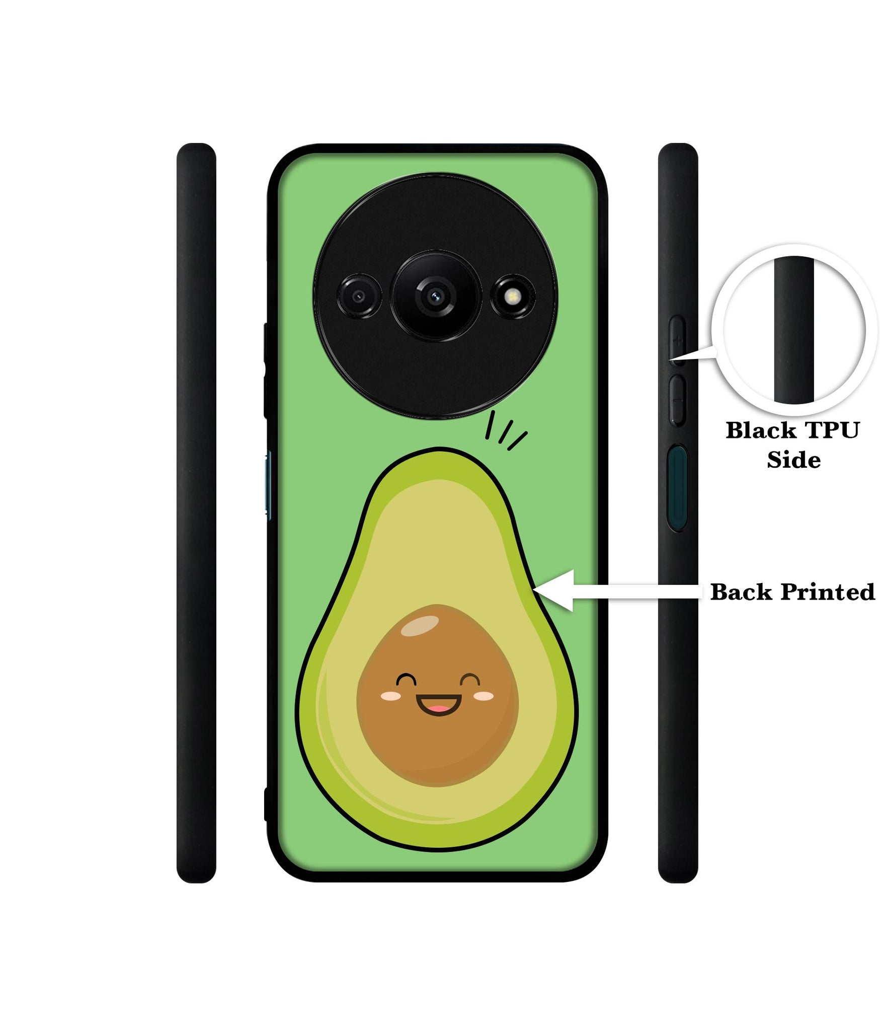 Avocados Design Designer 2D Printed Back Case Cover for Mi Redmi A3 4G / Poco C61 4G