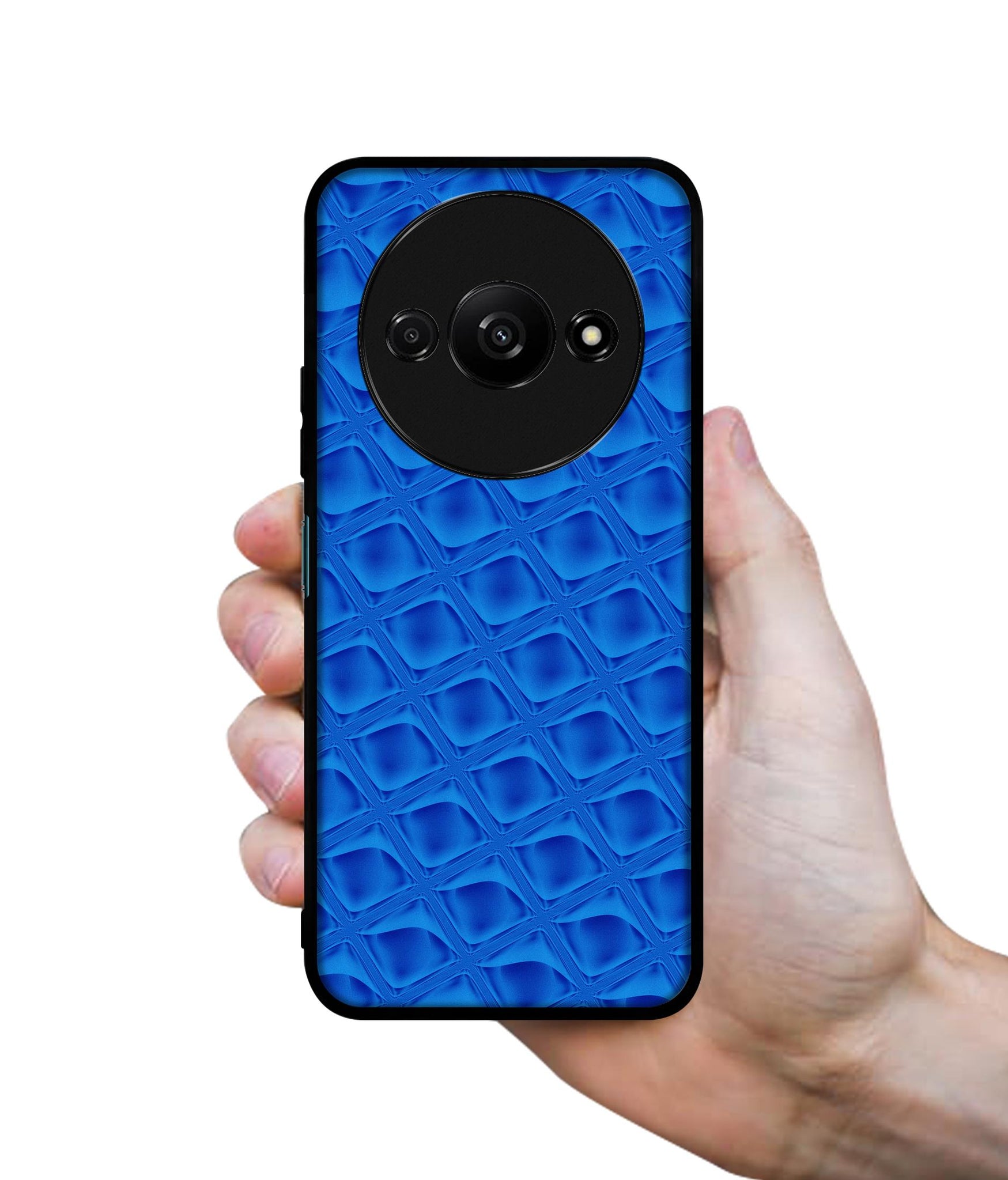 Blue Diamond Design Designer 2D Printed Back Case Cover for Mi Redmi A3 4G / Poco C61 4G