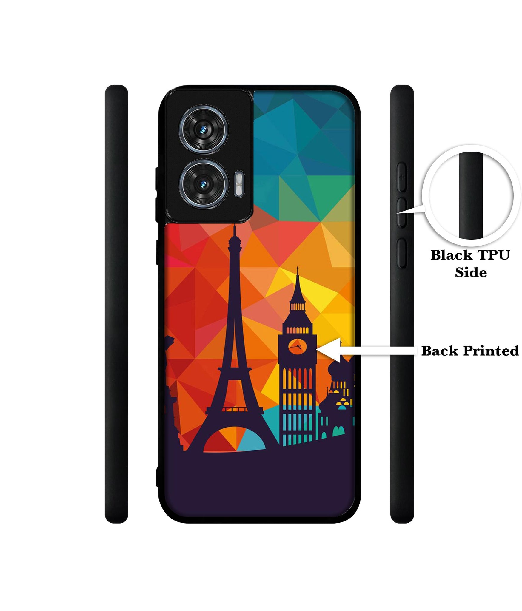 Colored Paris Design Designer 2D Printed Back Case Cover for Motorola Moto Edge 50 Fusion 5G / Moto G96 5G