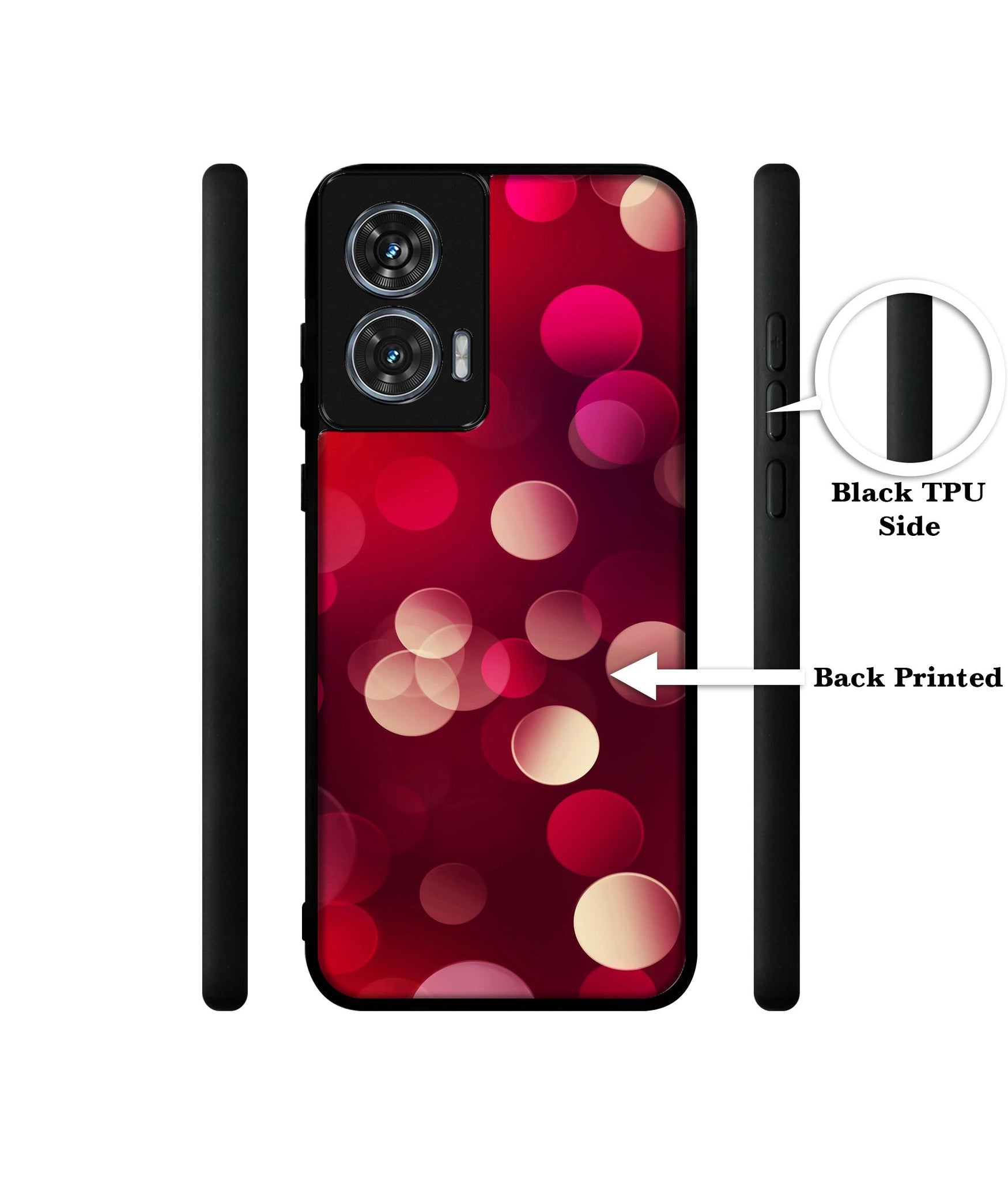 3D Circles Design Designer 2D Printed Back Case Cover for Motorola Moto Edge 50 Fusion 5G / Moto G96 5G