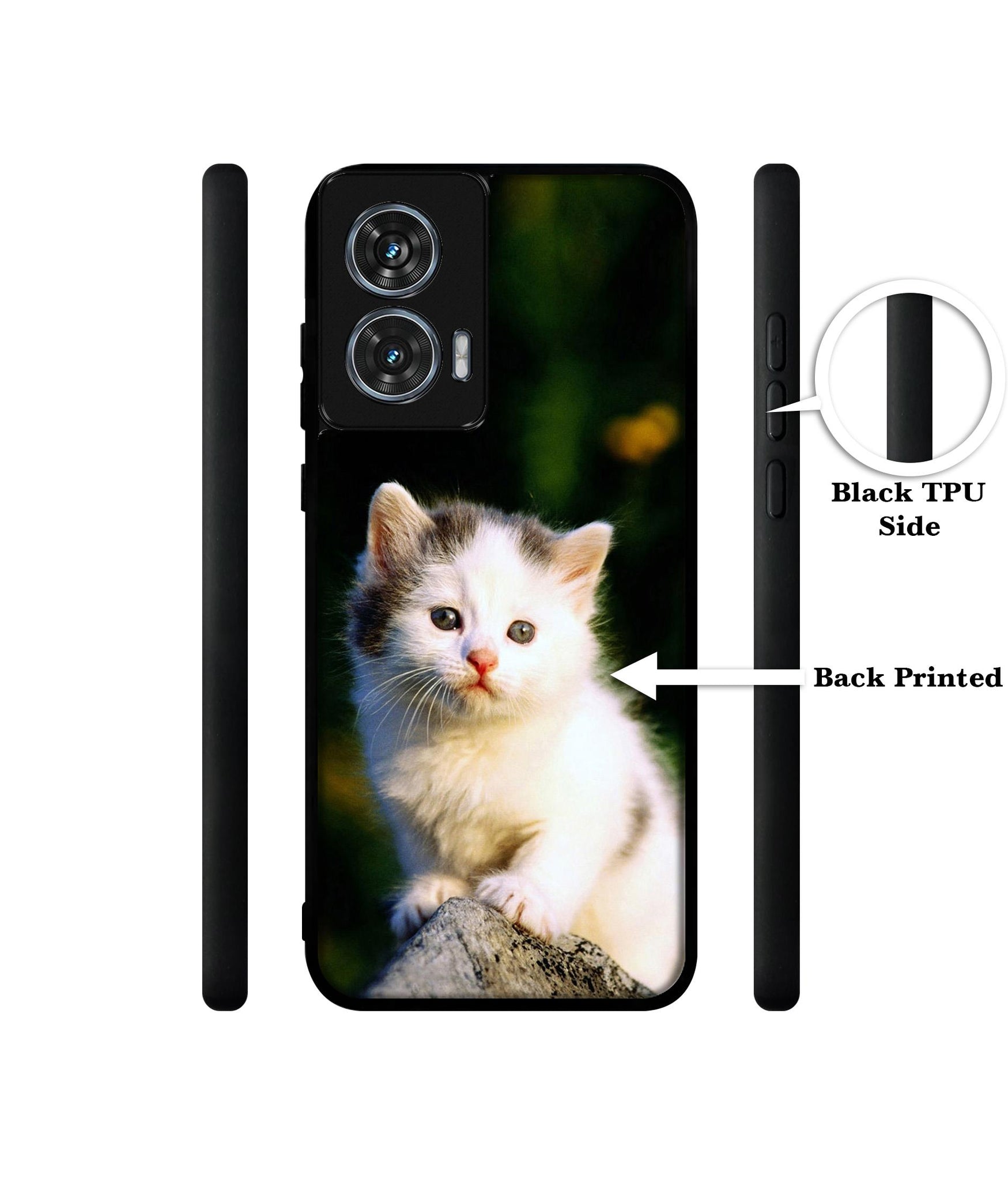 Sweet Cat Design Designer 2D Printed Back Case Cover for Motorola Moto Edge 50 Fusion 5G