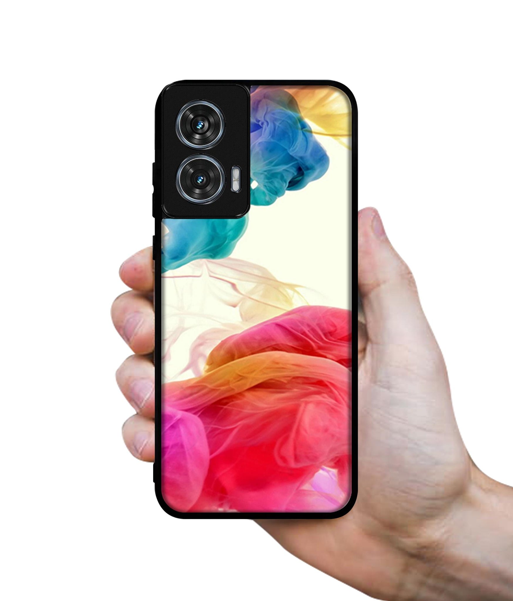 Colored Smoke Design Designer 2D Printed Back Case Cover for Motorola Moto Edge 50 Fusion 5G / Moto G96 5G