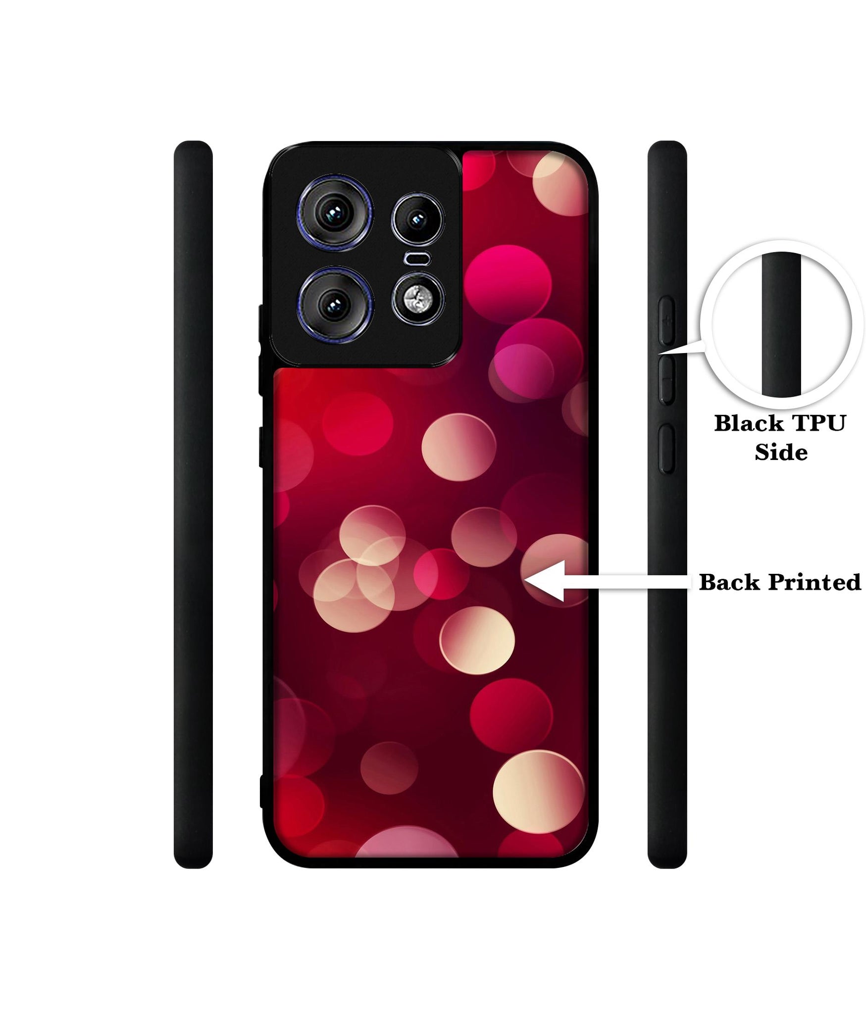 3D Circles Design Designer 2D Printed Back Case Cover for Motorola Moto Edge 50 Pro 5G