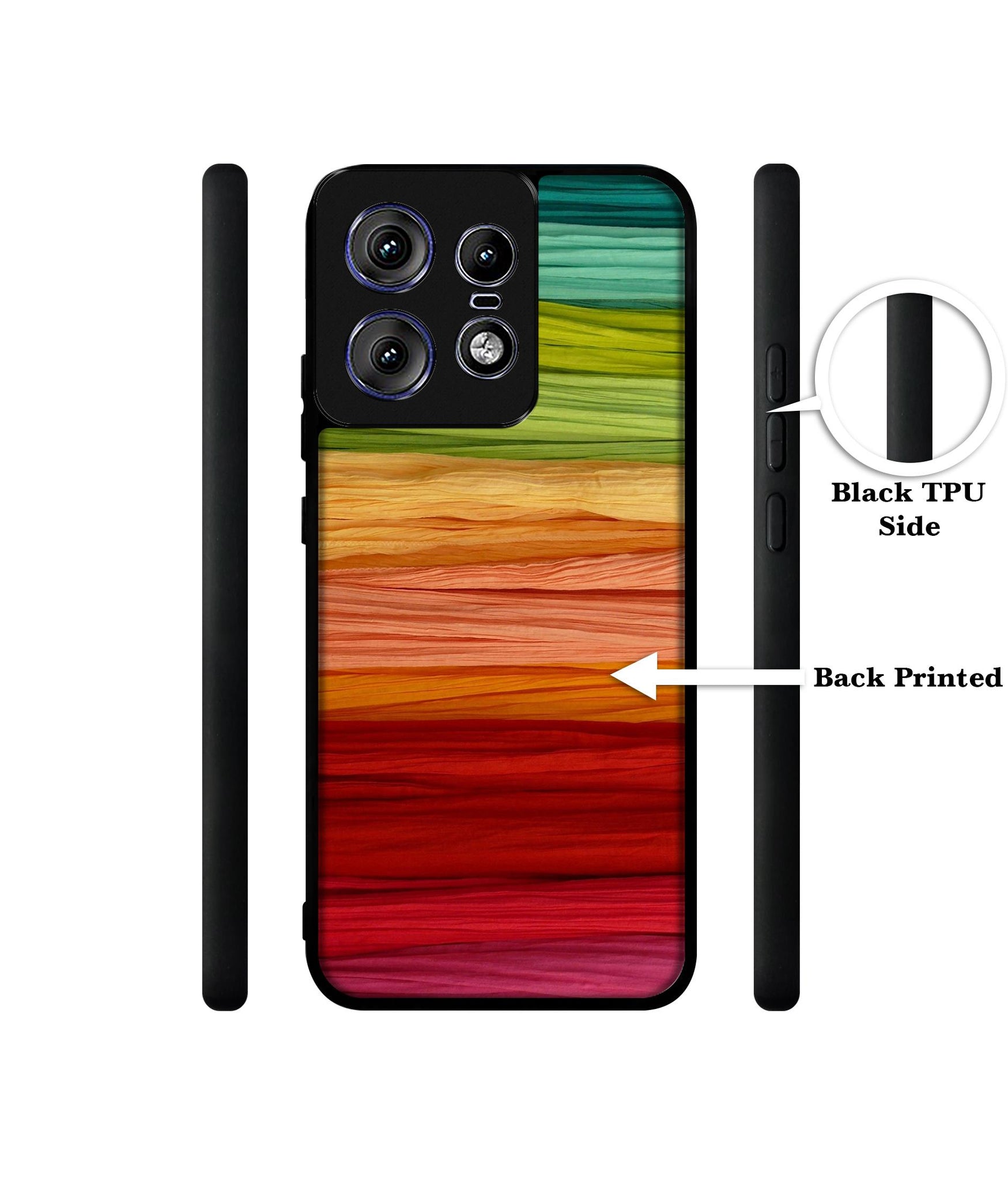 Colorful Thread Design Designer 2D Printed Back Case Cover for Motorola Moto Edge 50 Pro 5G
