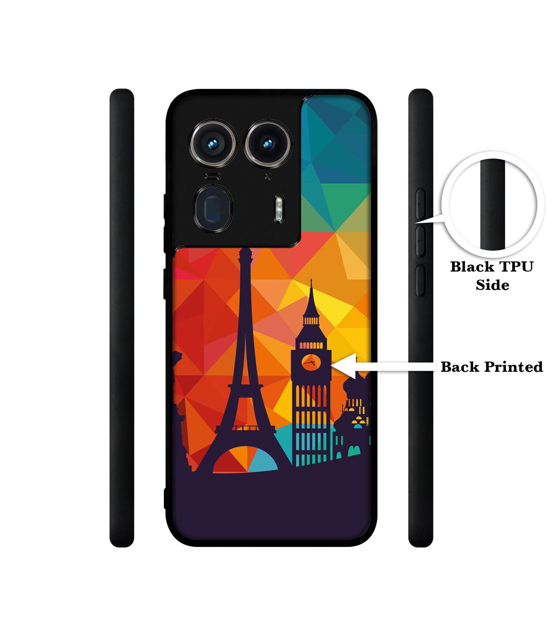 Colored Paris Design Designer 2D Printed Back Case Cover for Motorola Moto Edge 50 Ultra 5G