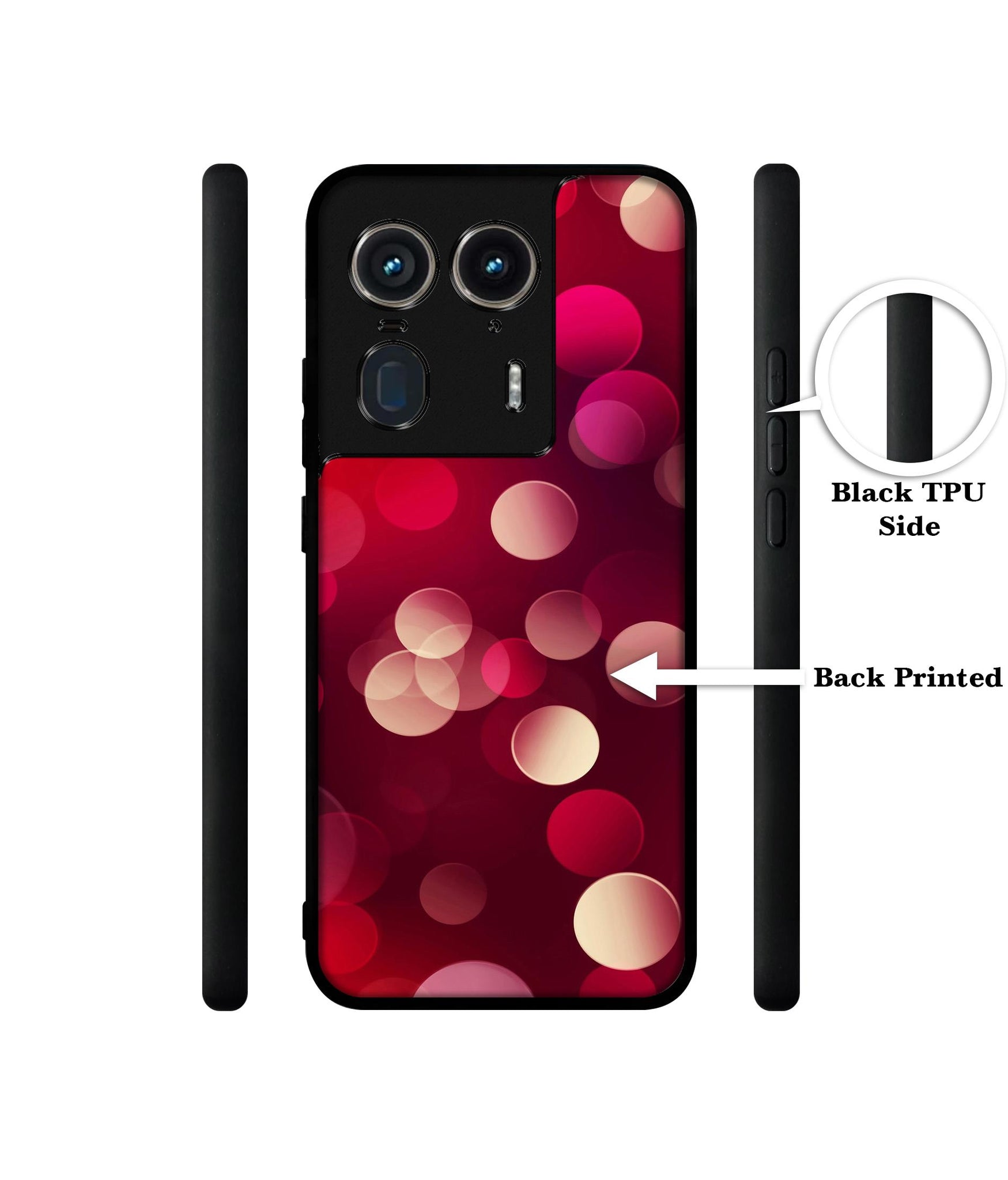 3D Circles Design Designer 2D Printed Back Case Cover for Motorola Moto Edge 50 Ultra 5G