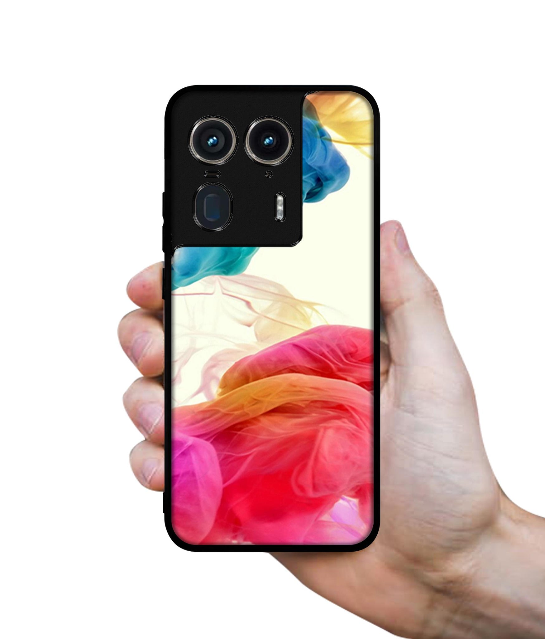 Colored Smoke Design Designer 2D Printed Back Case Cover for Motorola Moto Edge 50 Ultra 5G