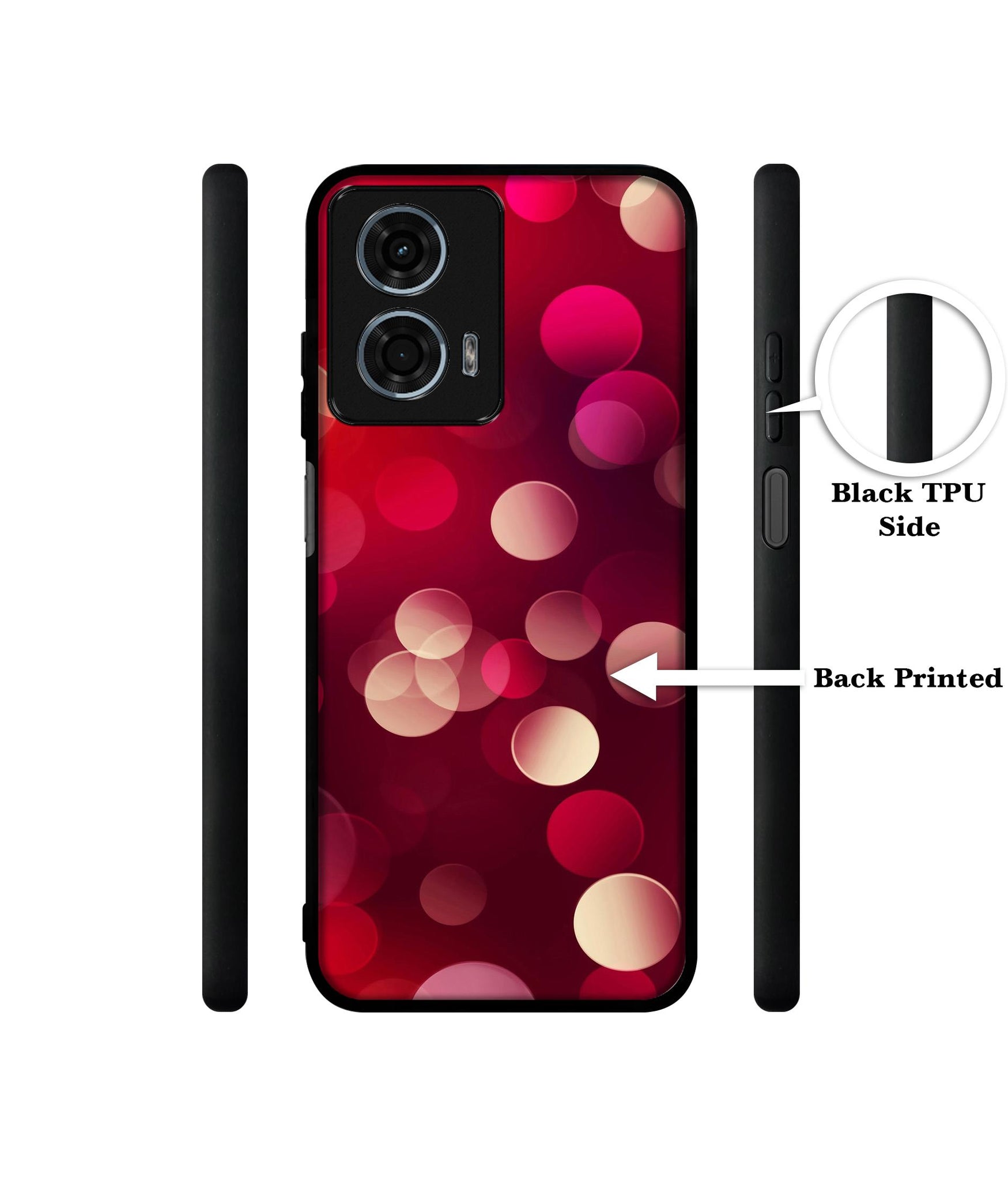 3D Circles Design Designer 2D Printed Back Case Cover for Motorola Moto G24 4G / G24 Power 4G