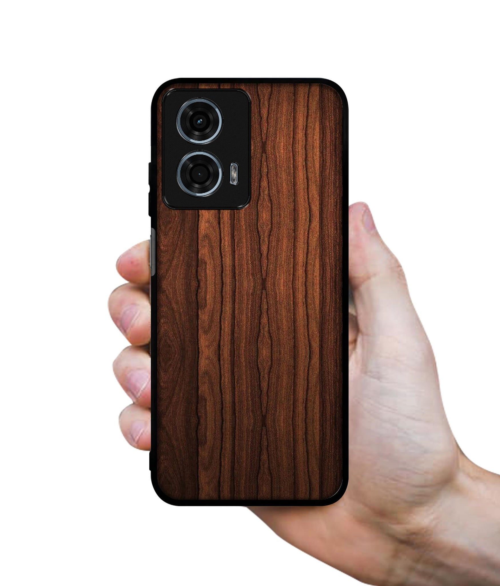 Brown Wooden Texture Design Designer 2D Printed Back Case Cover for Motorola Moto G34 5G / G45 5G