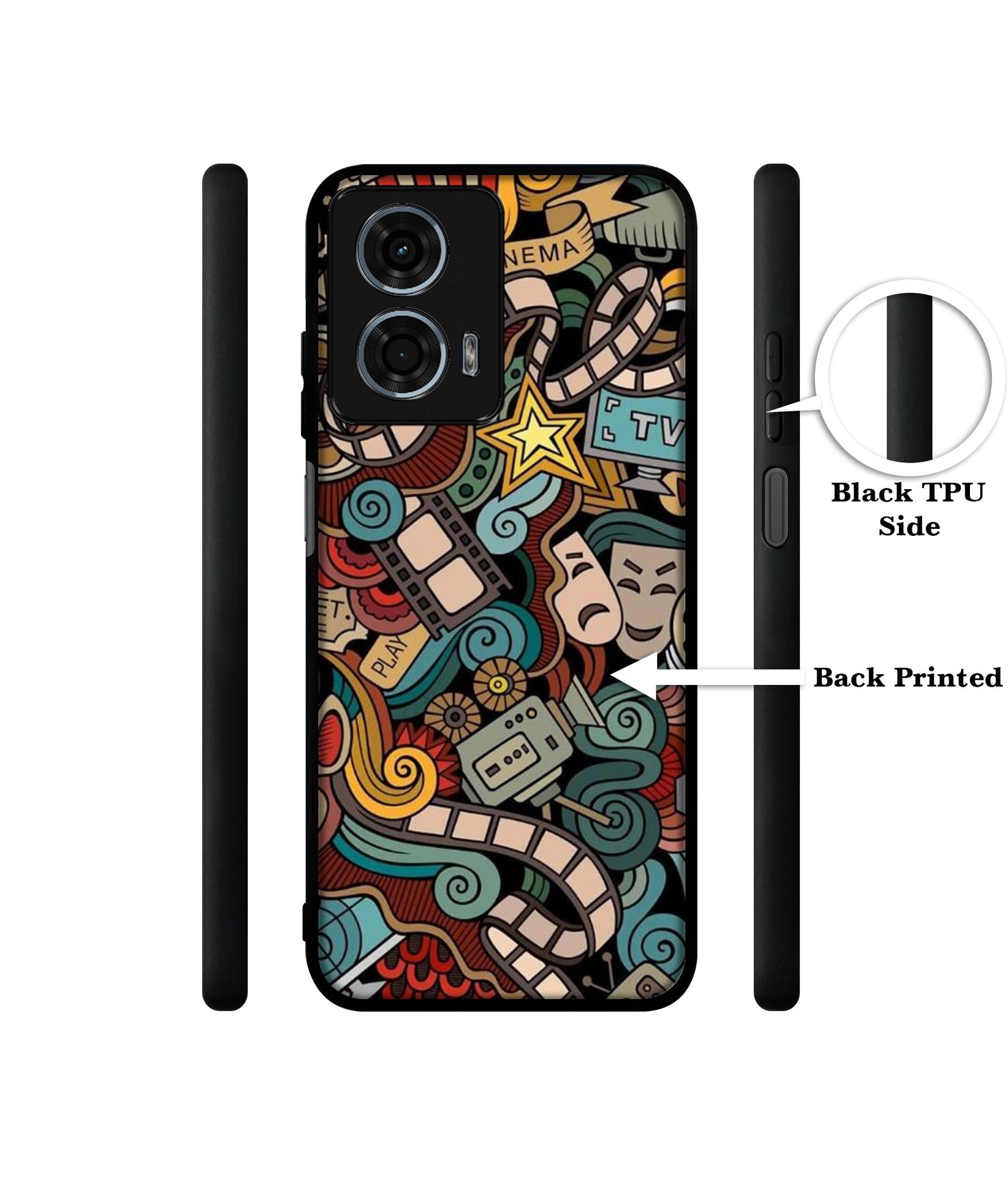 Movies Design Designer 2D Printed Back Case Cover for Motorola Moto G34 5G / G45 5G