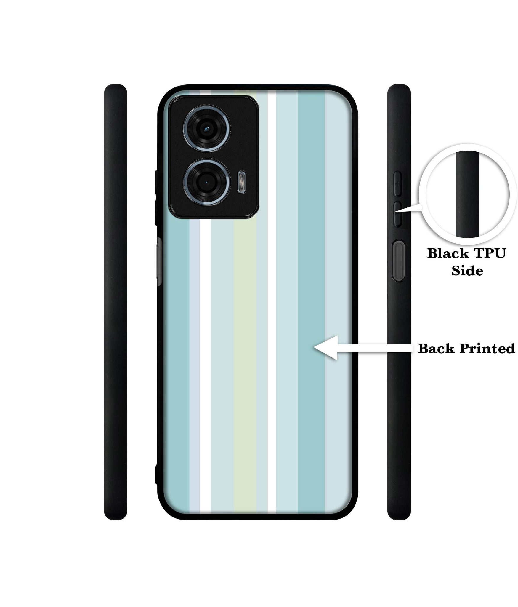 Light Green Stripes Design Designer 2D Printed Back Case Cover for Motorola Moto G34 5G / G45 5G