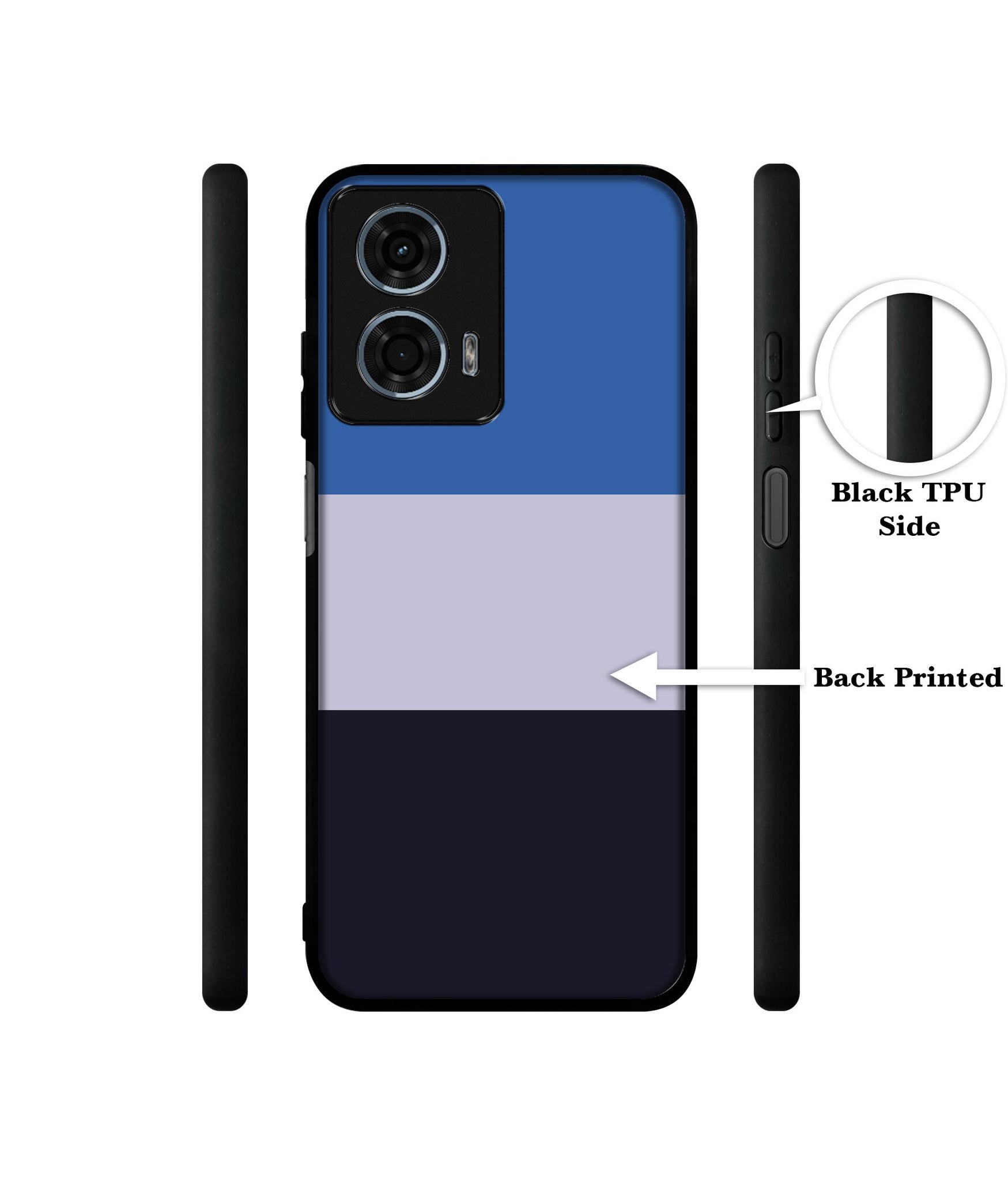 Three Color Stripes Design Designer 2D Printed Back Case Cover for Motorola Moto G34 5G / G45 5G