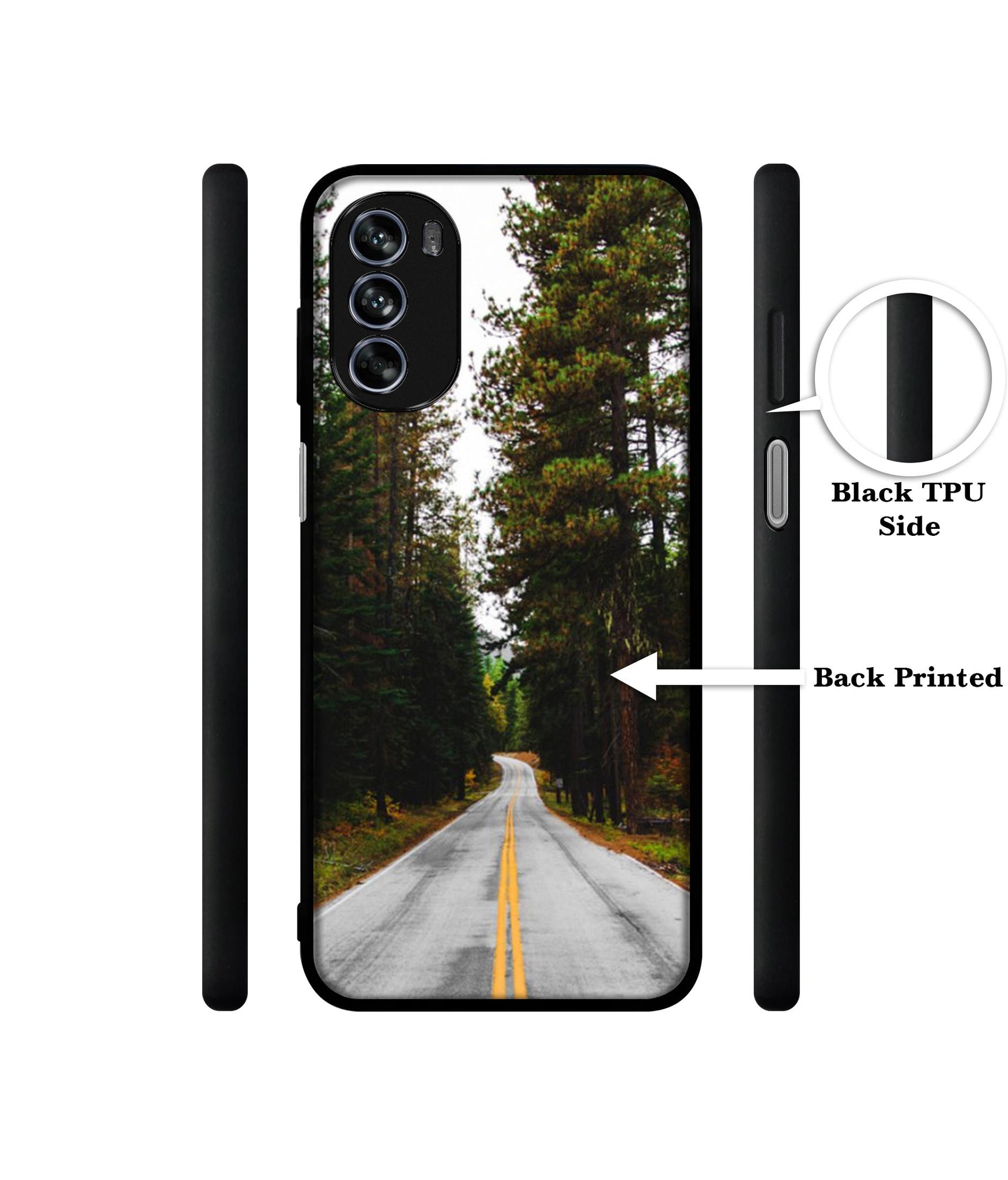 Road Photo Design Designer 2D Printed Back Case Cover for Motorola Moto G62 5G