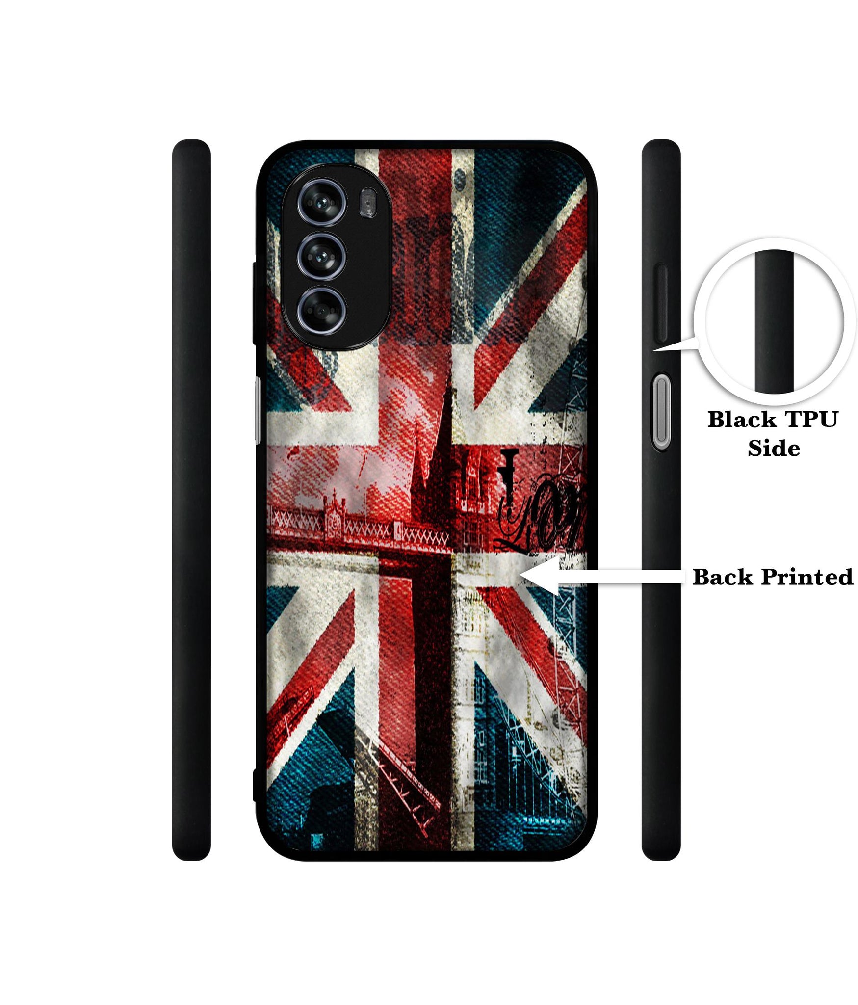 London Flag wallpaper Design Designer 2D Printed Back Case Cover for Motorola Moto G62 5G