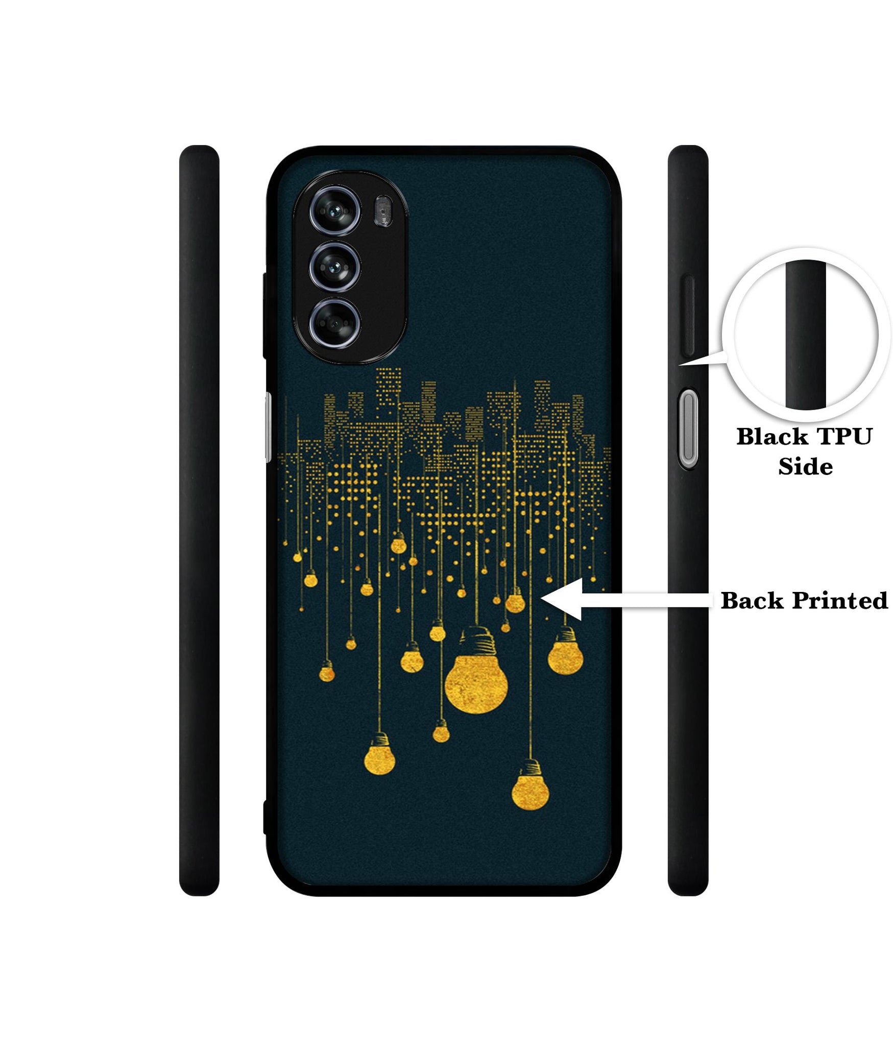 City Light Pattern Design Designer 2D Printed Back Case Cover for Motorola Moto G62 5G