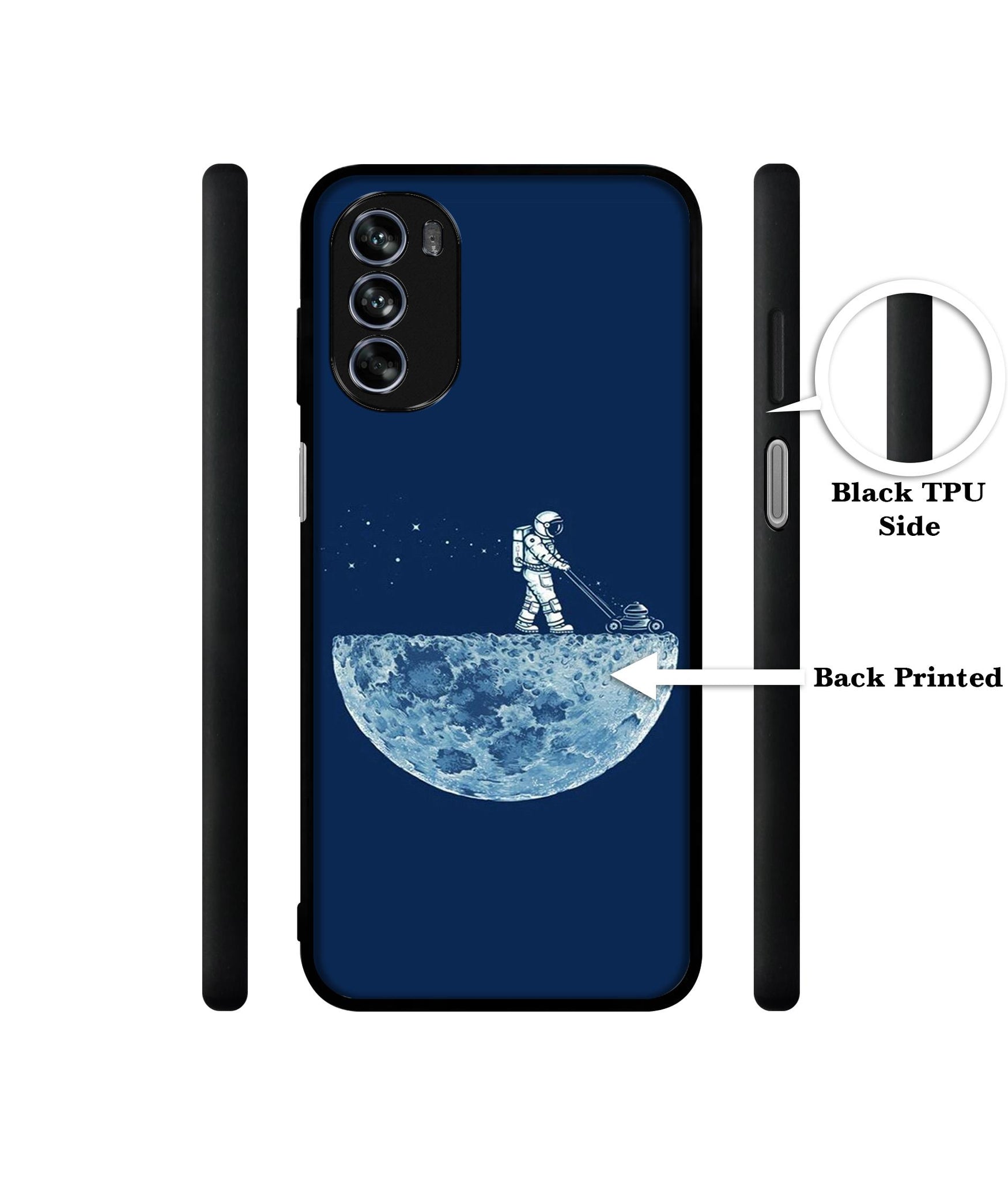 Moon Walk Design Designer 2D Printed Back Case Cover for Motorola Moto G62 5G