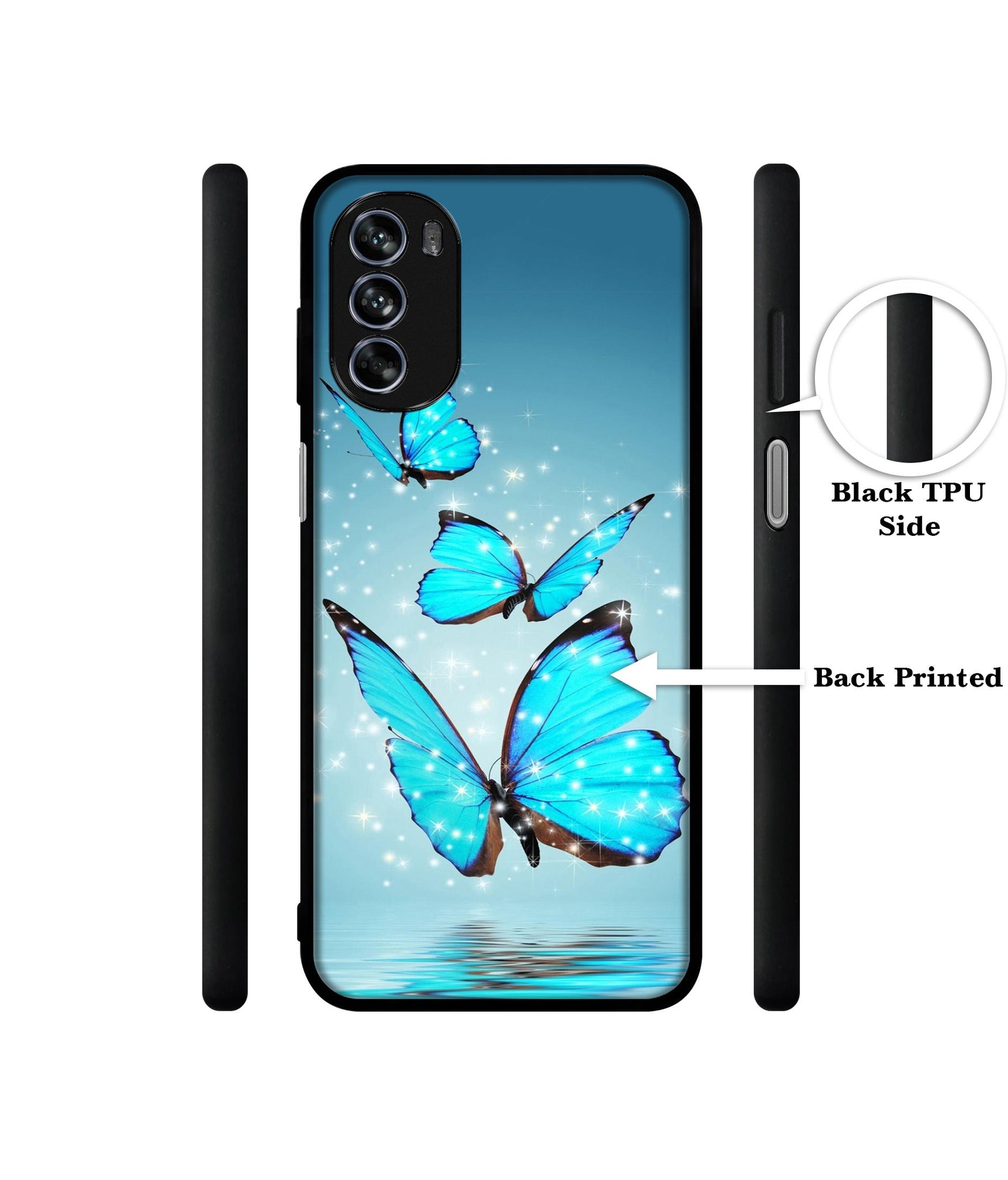 Flying Butterflies Design Designer 2D Printed Back Case Cover for Motorola Moto G62 5G