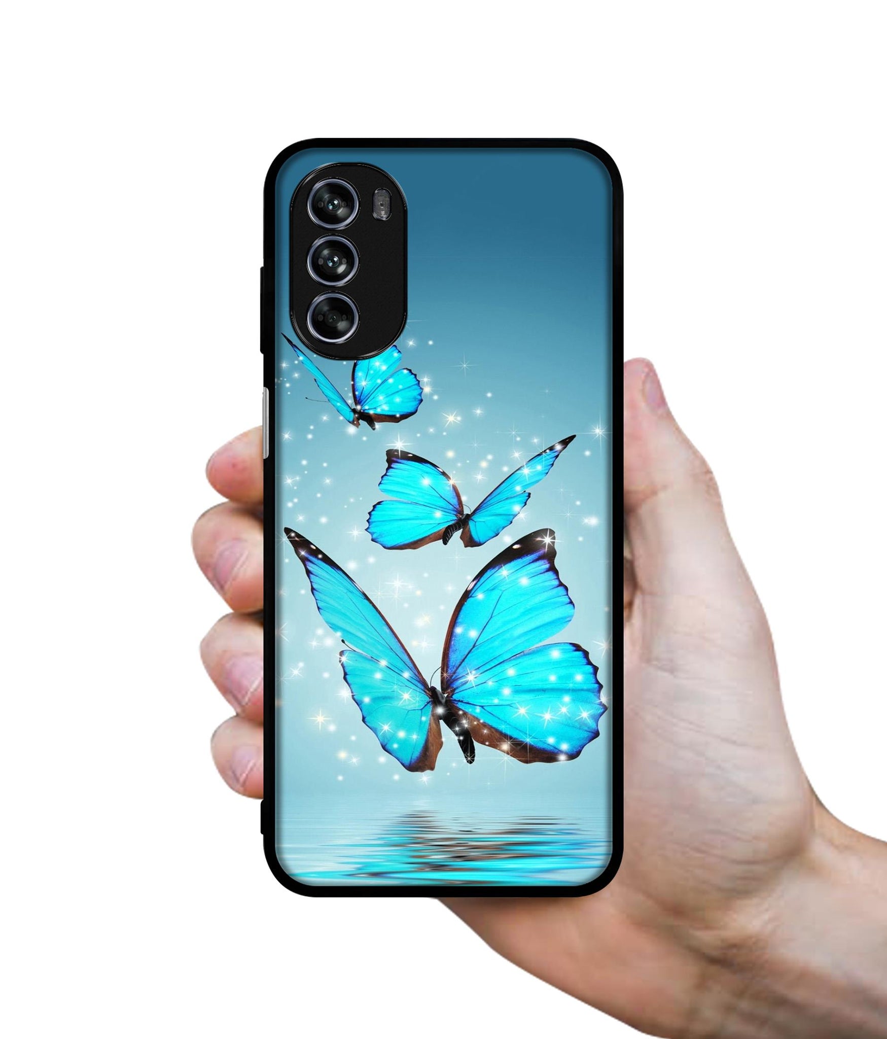 Flying Butterflies Design Designer 2D Printed Back Case Cover for Motorola Moto G62 5G