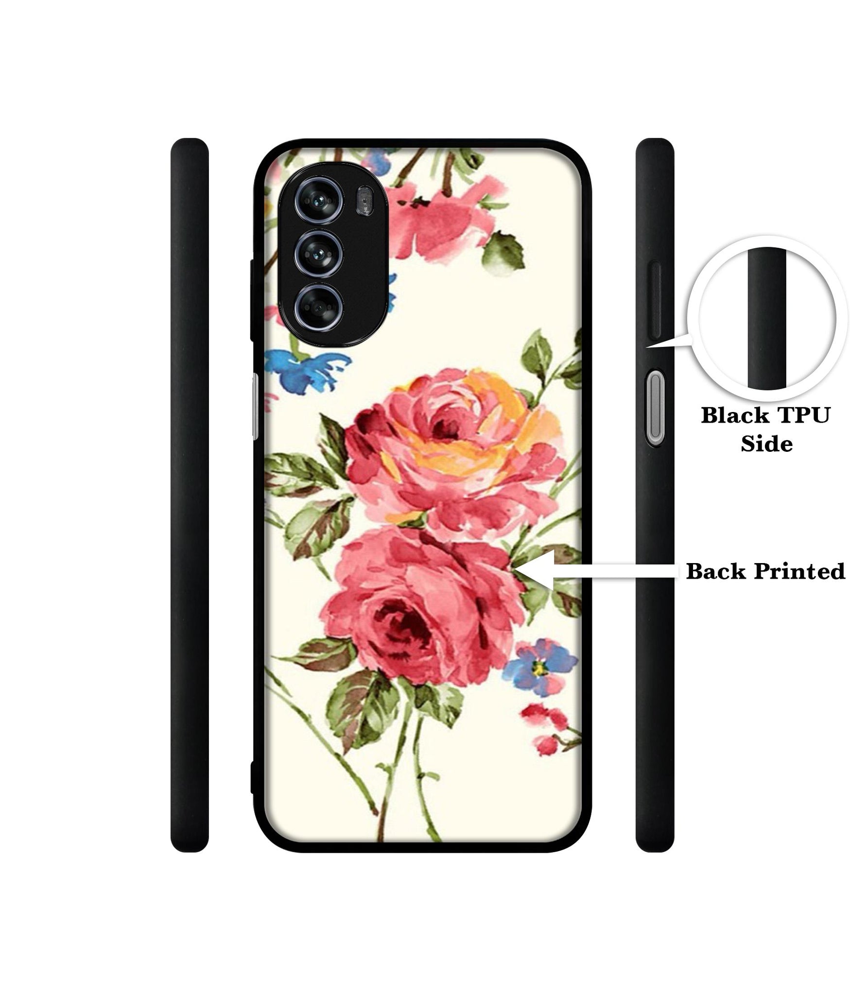 Vintage Painting Flower Design Designer 2D Printed Back Case Cover for Motorola Moto G62 5G